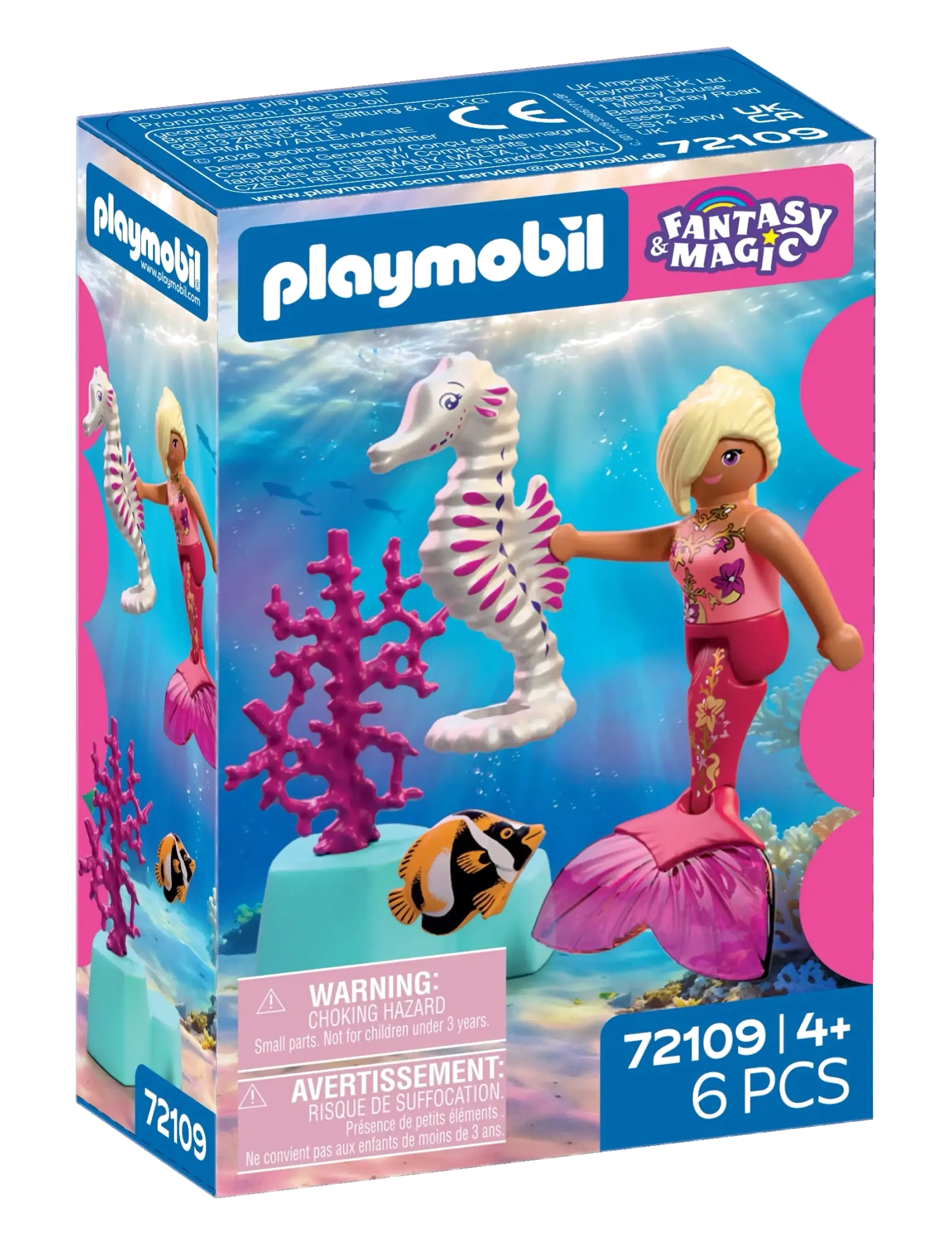 PLAYMOBIL Havfrue med søhest - Playmobil legetøj - MULTICOLORED / multi