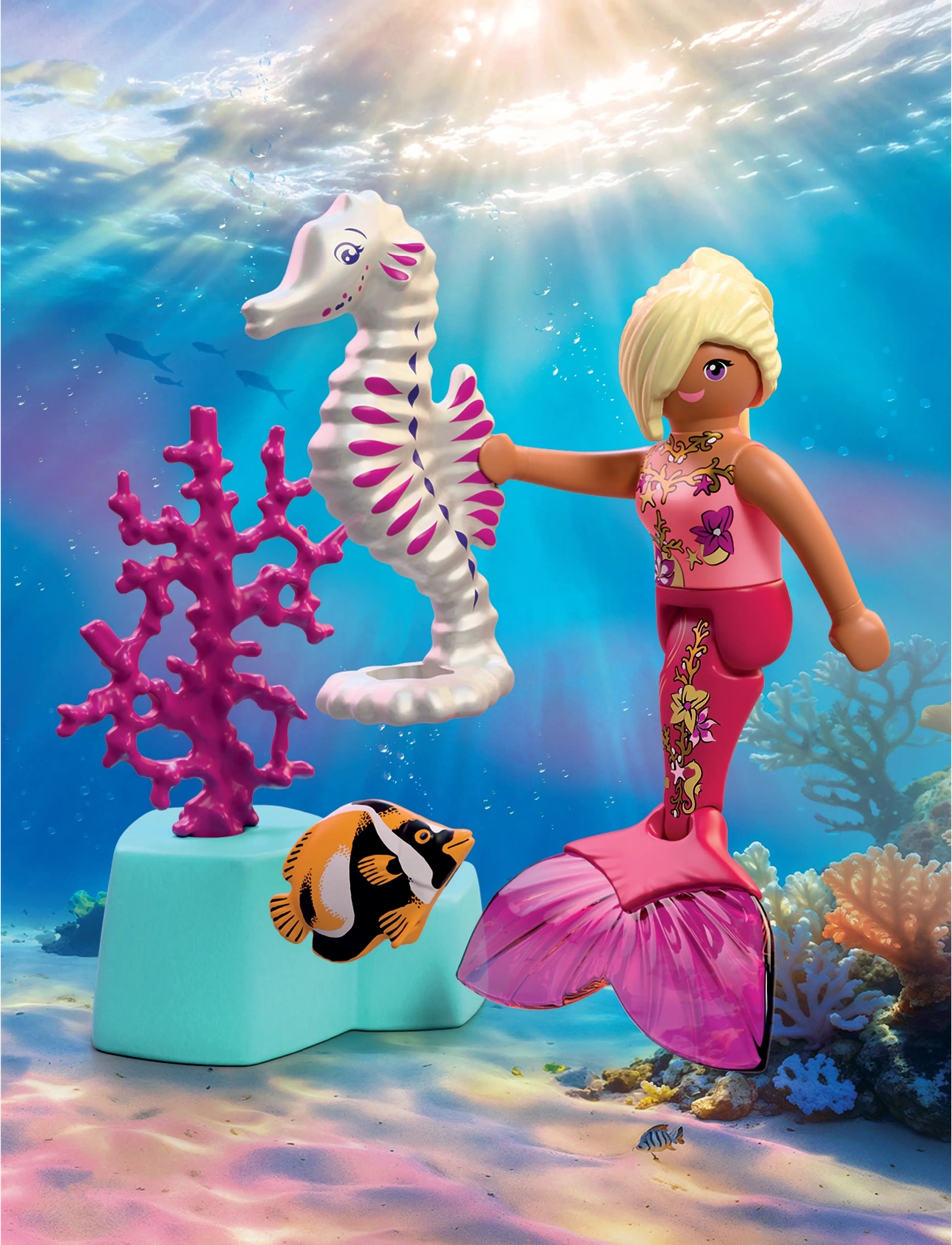 PLAYMOBIL Havfrue Med Søhest, Playmobil Magic, Multi/mønstret, Str: ONE SIZE