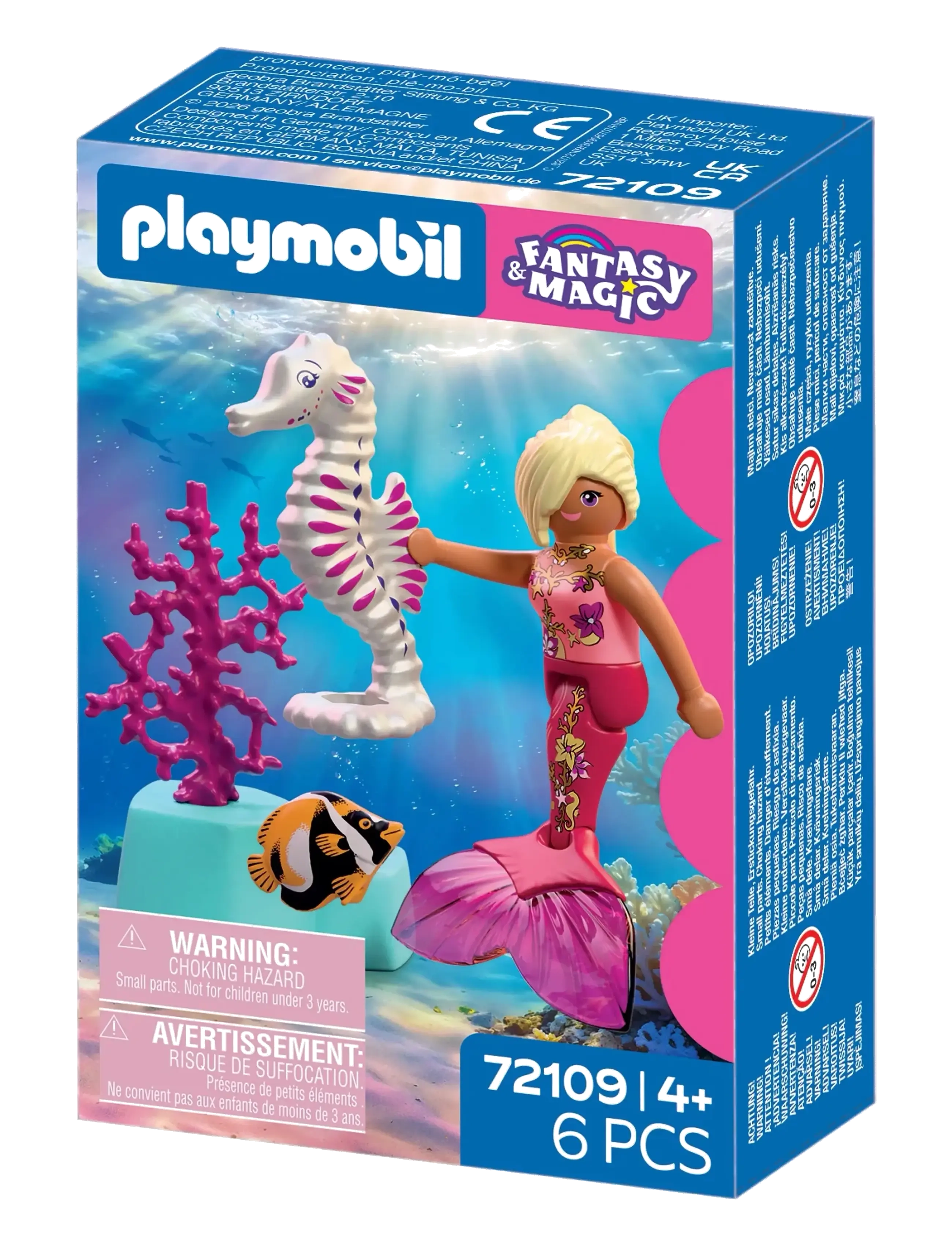 PLAYMOBIL - Havfrue med søhest - multicolored - 3