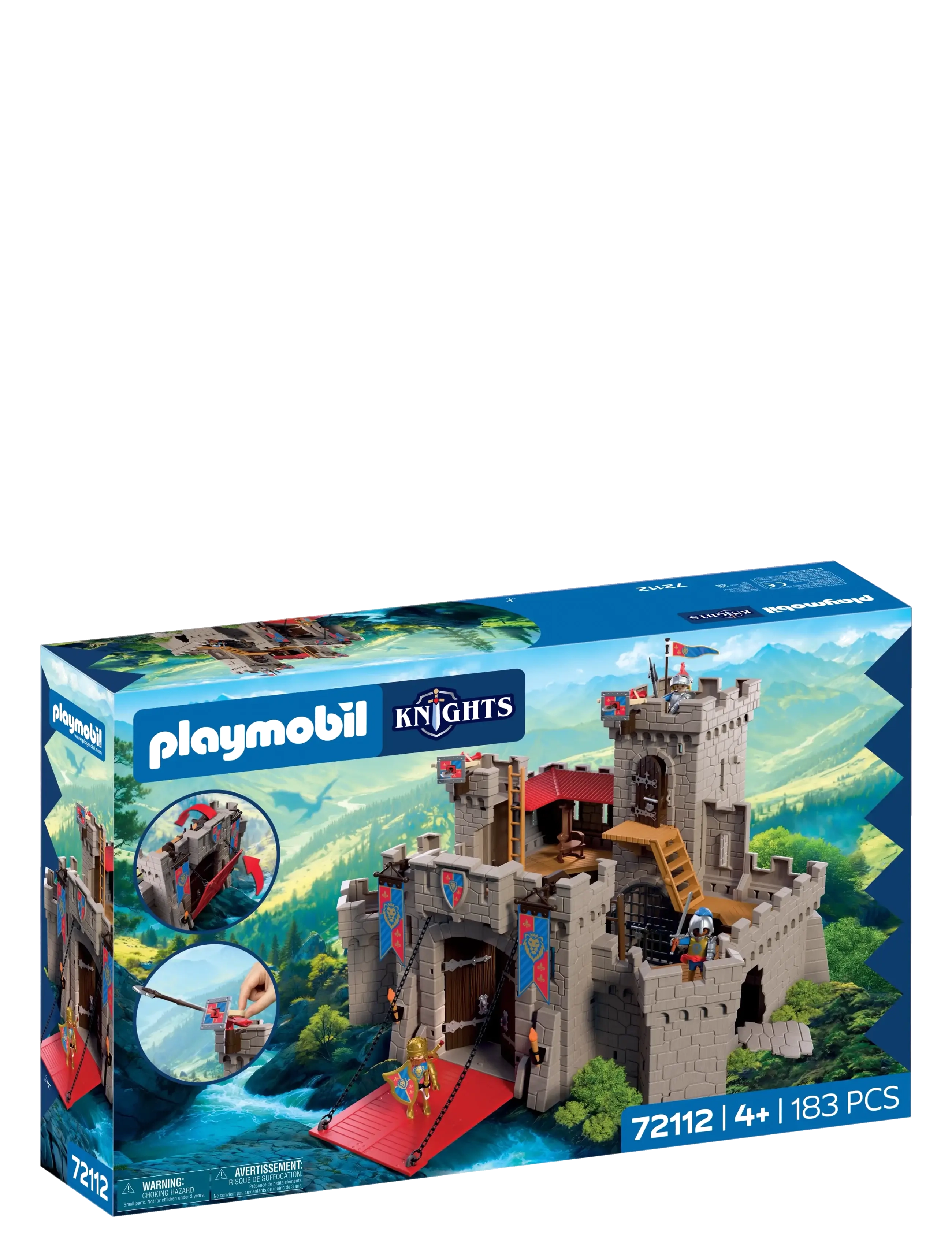 PLAYMOBIL Stort Løveridder-Slot, Børn, Playmobil Action Heroes, Multi/mønstret, Str: ONE SIZE