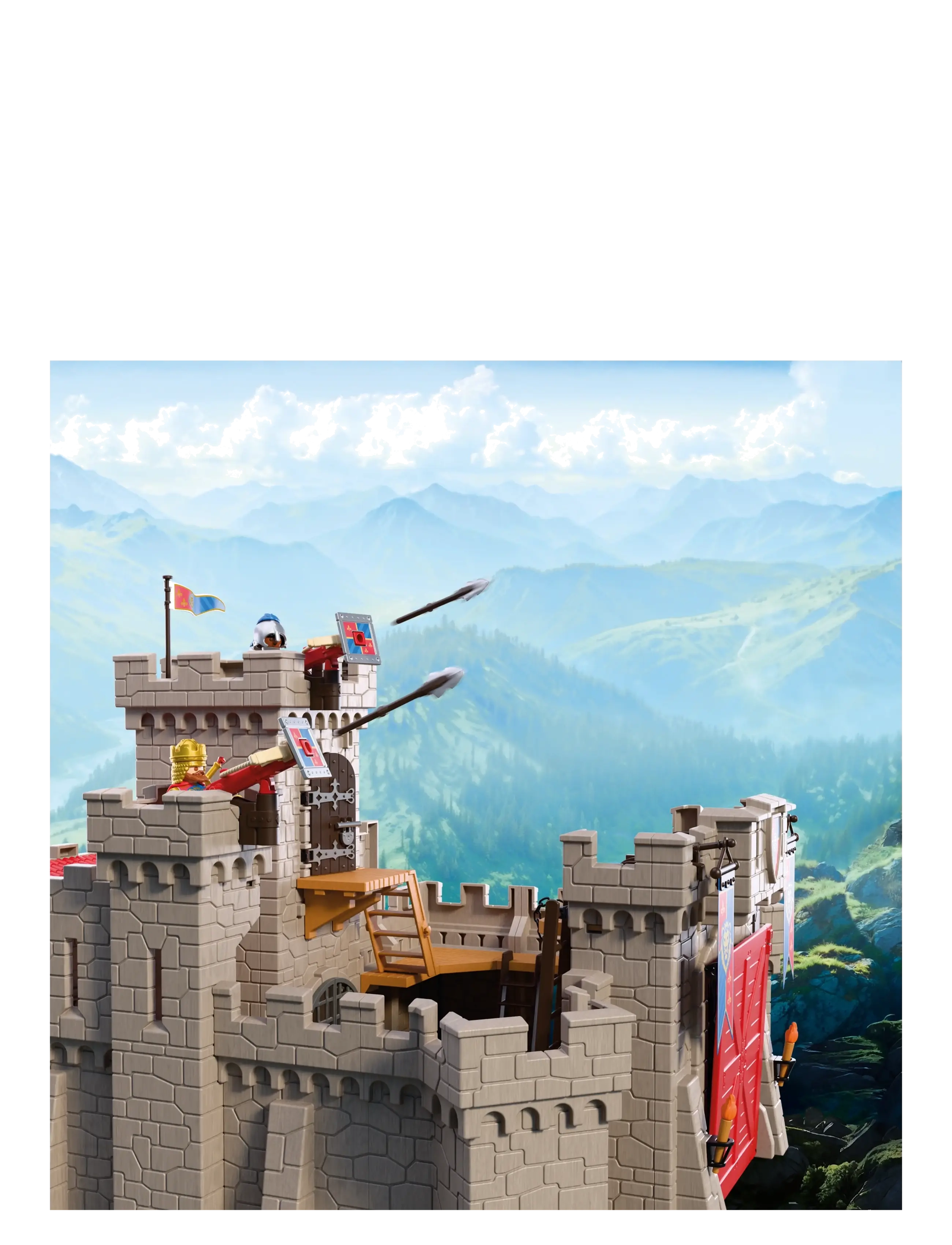 PLAYMOBIL - Stort løveridder-slot - multicolored - 0