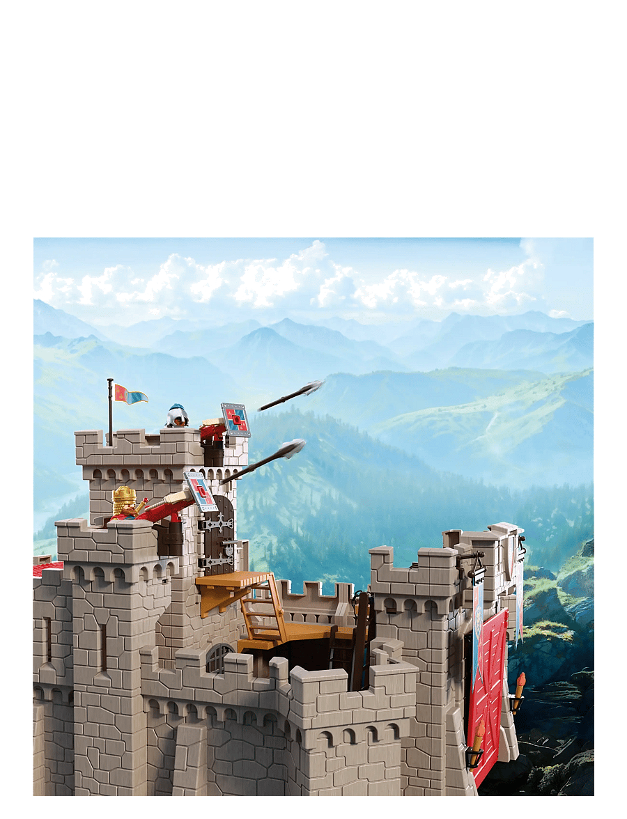 PLAYMOBIL - Stort løveridderslott - playmobil action heroes - multicolored - 0
