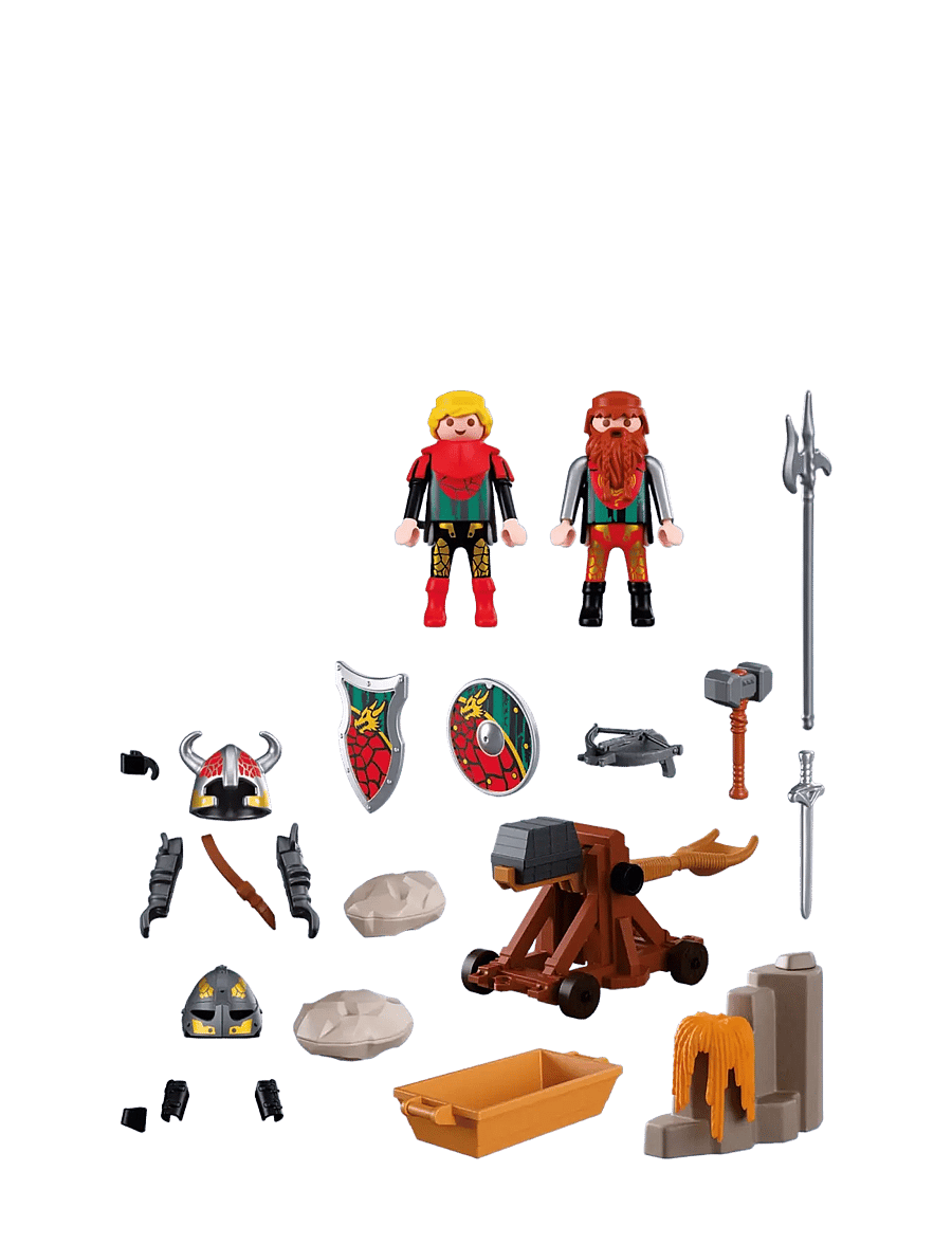 PLAYMOBIL - Drageriddernes katapult - lekset - multicolored - 3