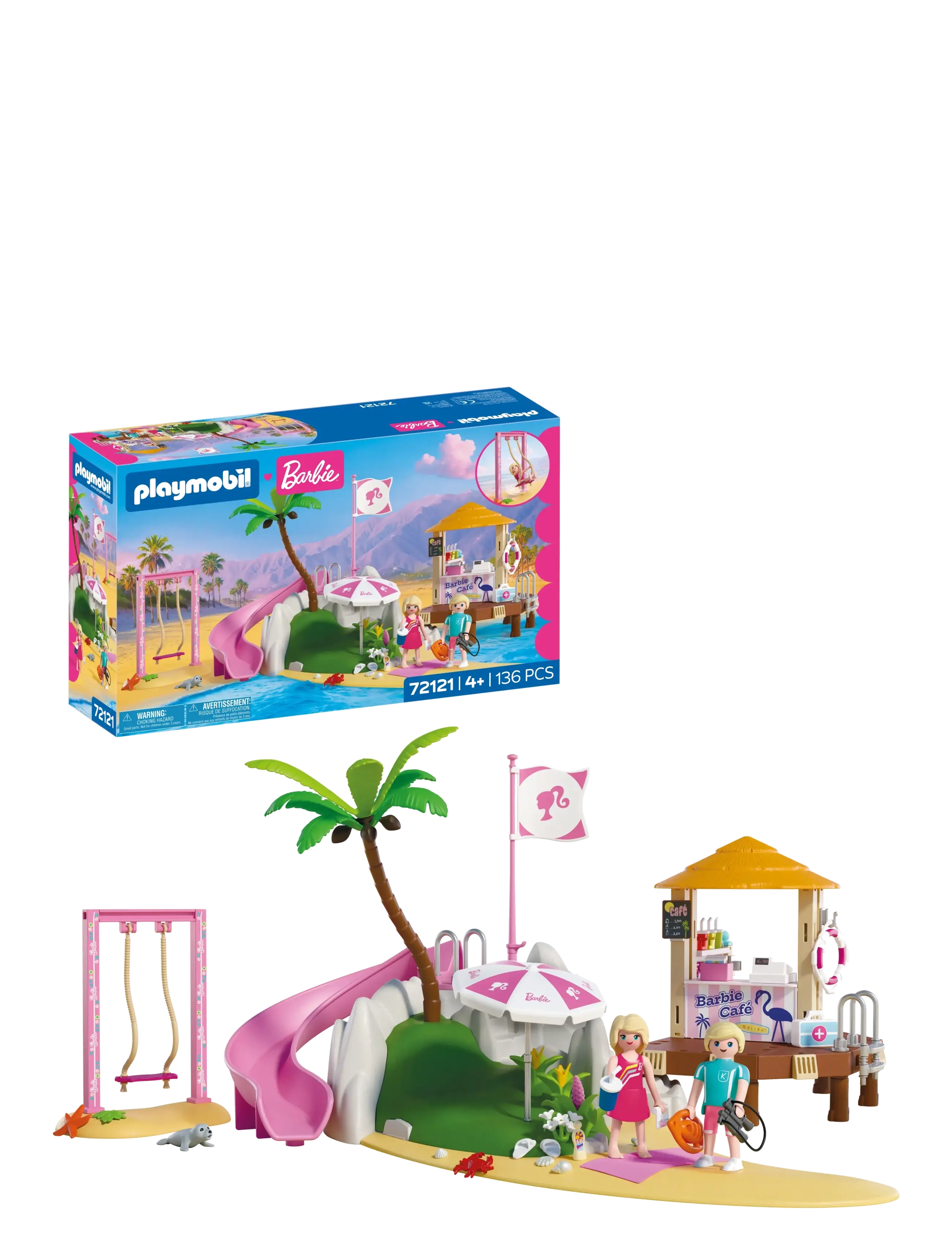 PLAYMOBIL Barbie strandcafé - Playmobil legetøj - MULTICOLORED / pink/rose