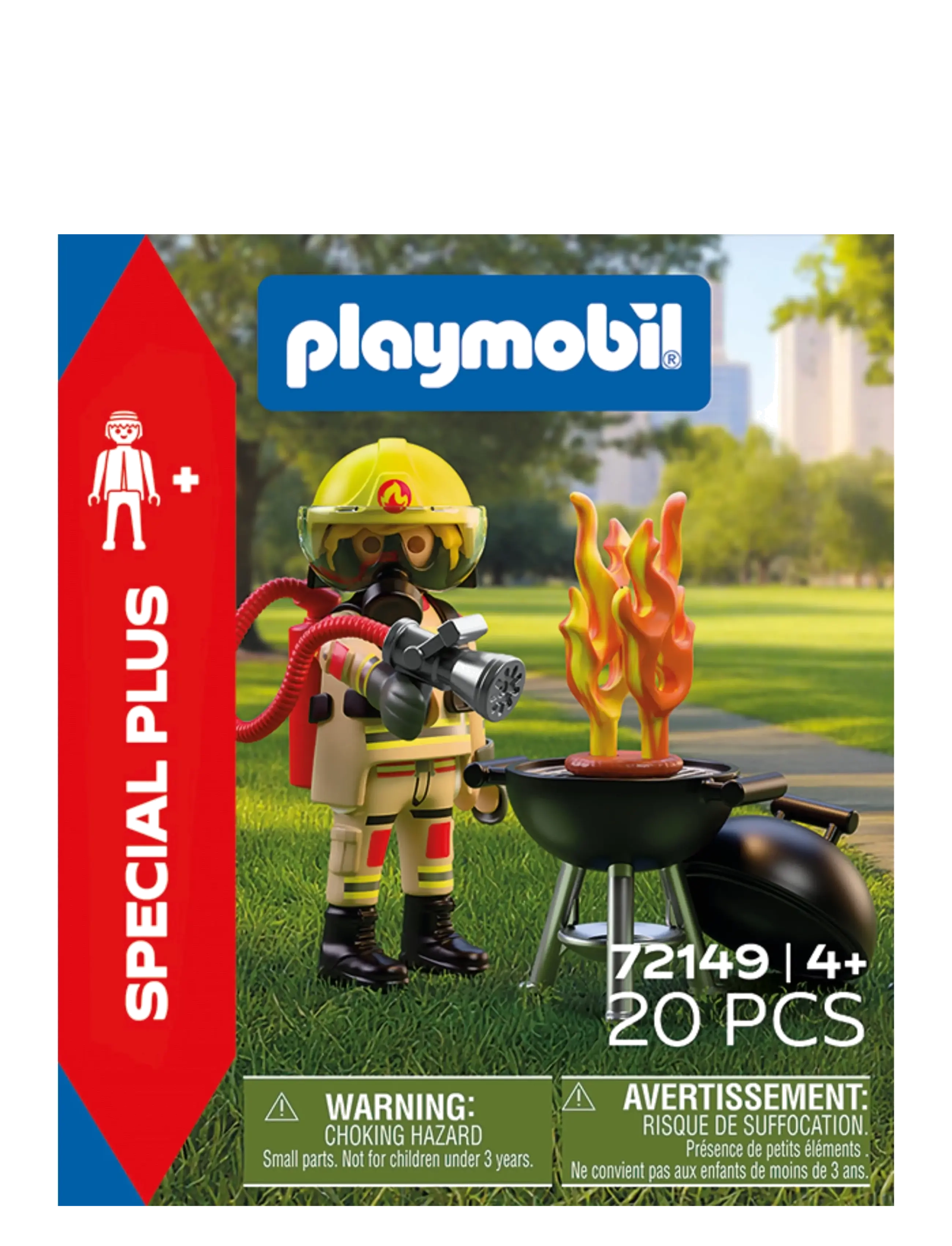 PLAYMOBIL - Firefighter with Make-Believe Fire - multicolored - 2
