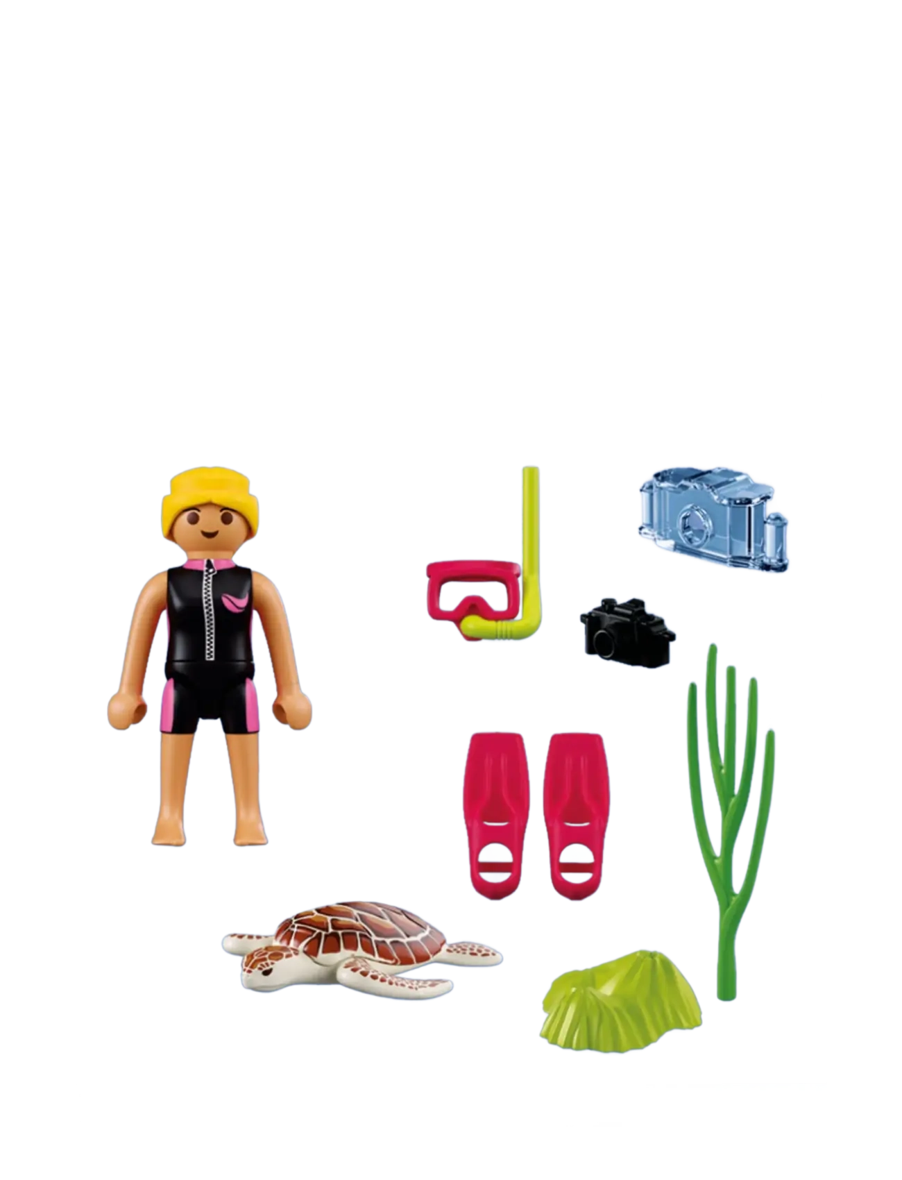 PLAYMOBIL - Female Diver with Turtle - multicolored - 3