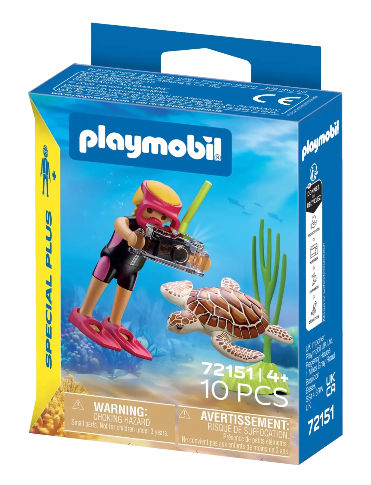 PLAYMOBIL - Female Diver with Turtle - multicolored - 4