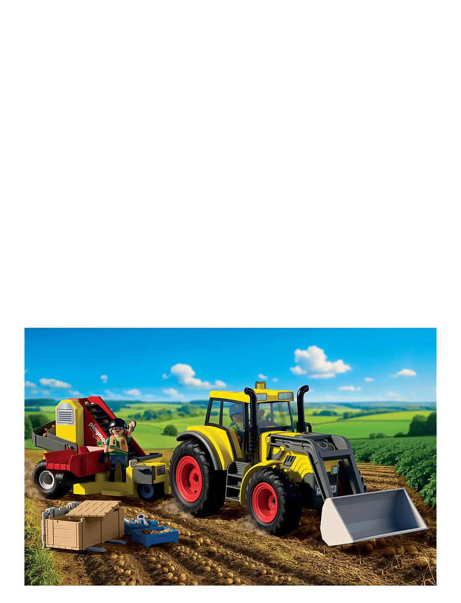 PLAYMOBIL - Large Tractor with Potato Harvester - multicolored - 0