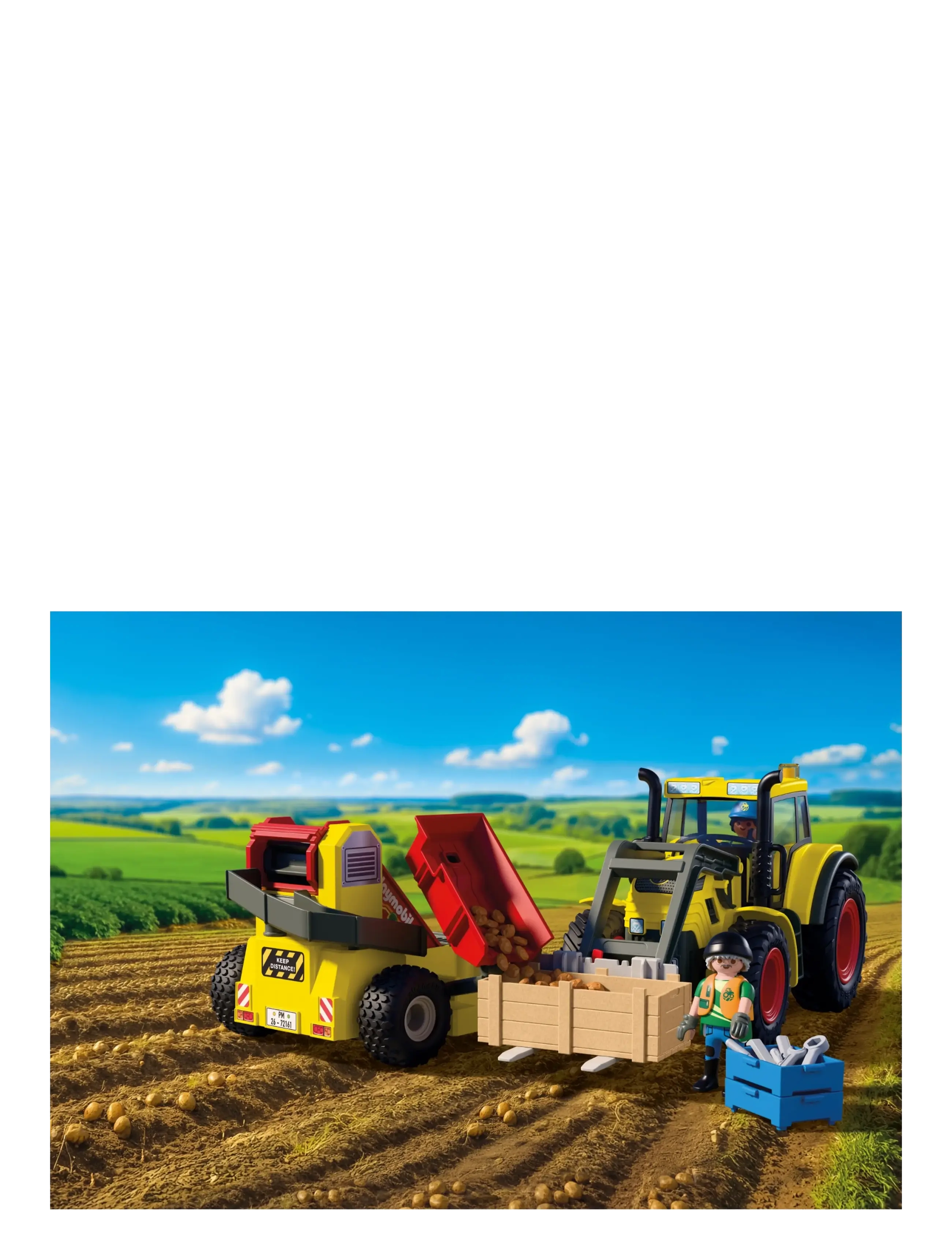 PLAYMOBIL - Large Tractor with Potato Harvester - multicolored - 4