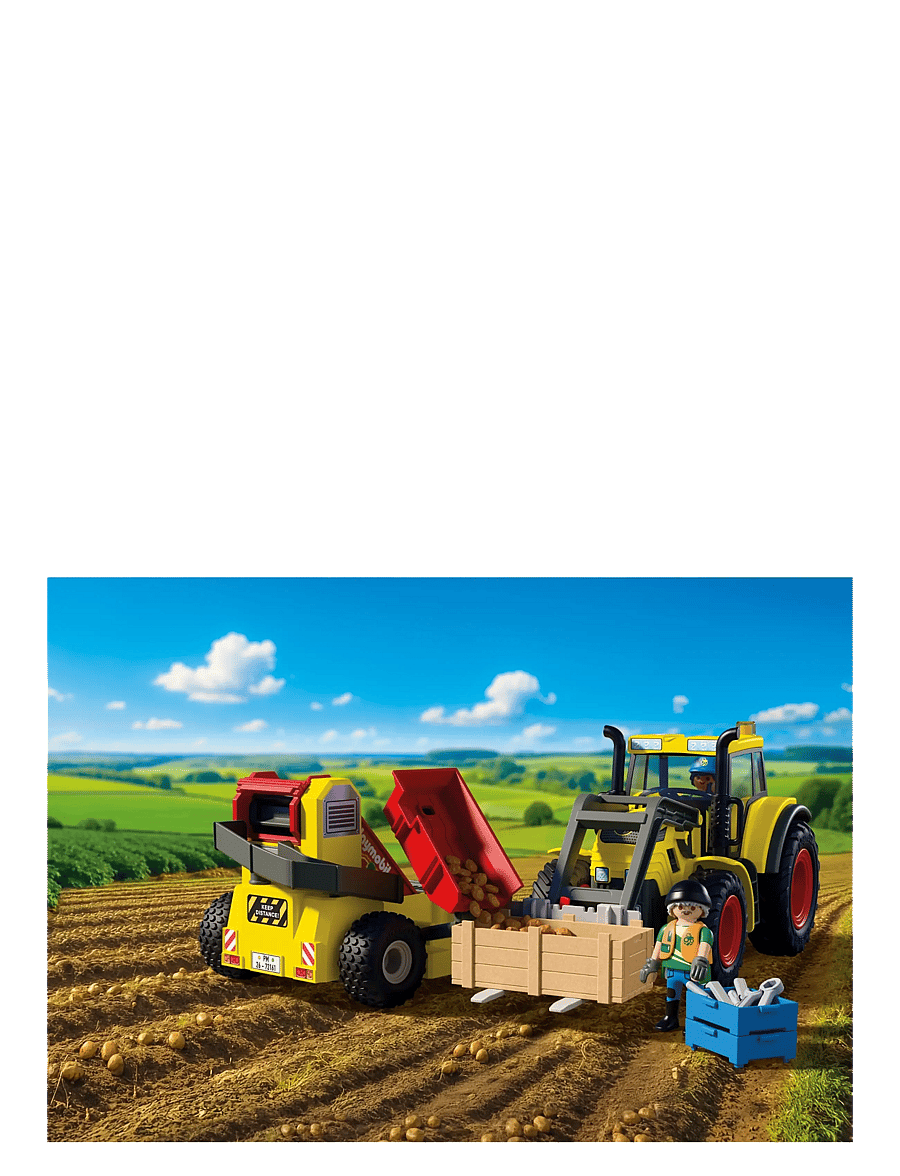PLAYMOBIL - Large Tractor with Potato Harvester - multicolored - 4