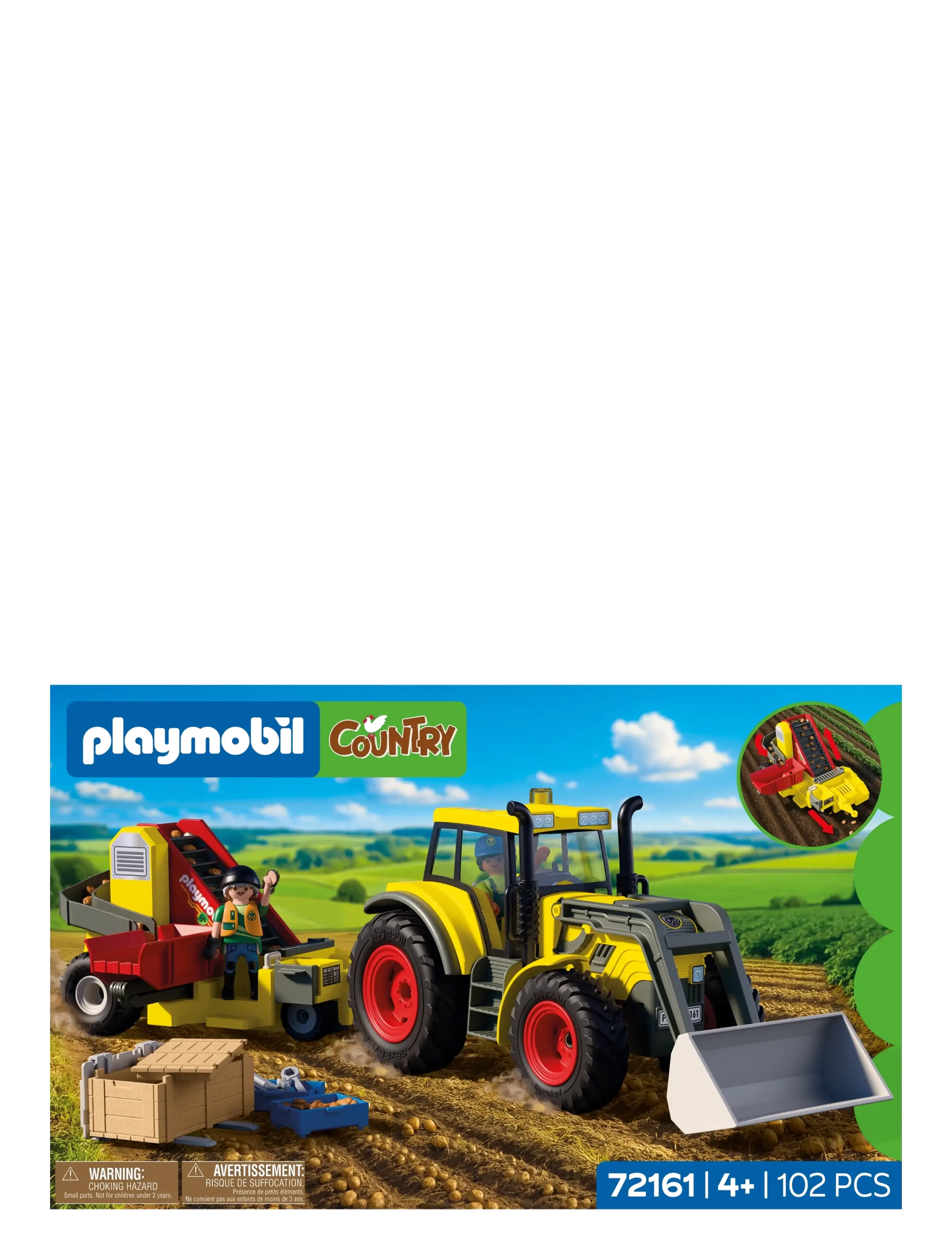 PLAYMOBIL - Large Tractor with Potato Harvester - multicolored - 2