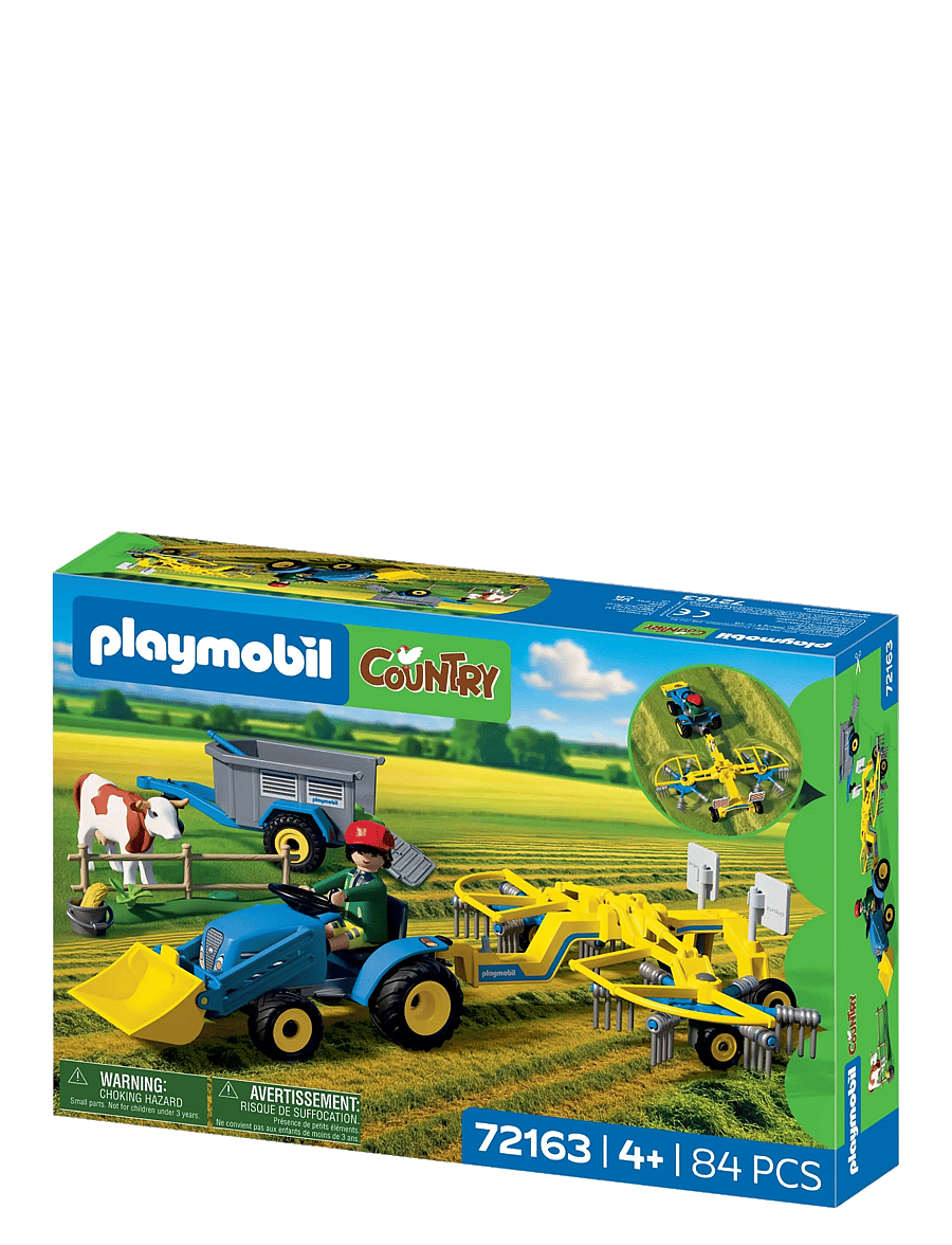 PLAYMOBIL - Small Tractor with Hay Swather - multicolored - 3