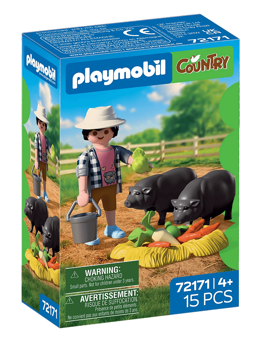 PLAYMOBIL - Farmer with Potbellied Pig - multicolored - 1