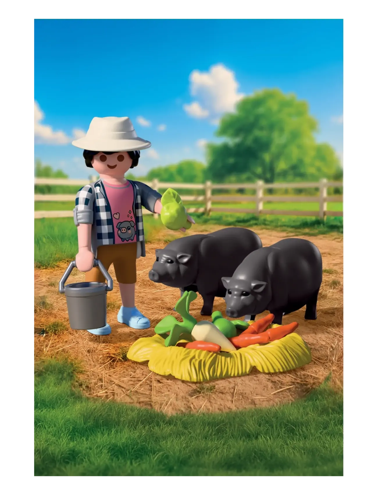PLAYMOBIL - Farmer with Potbellied Pig - multicolored - 0