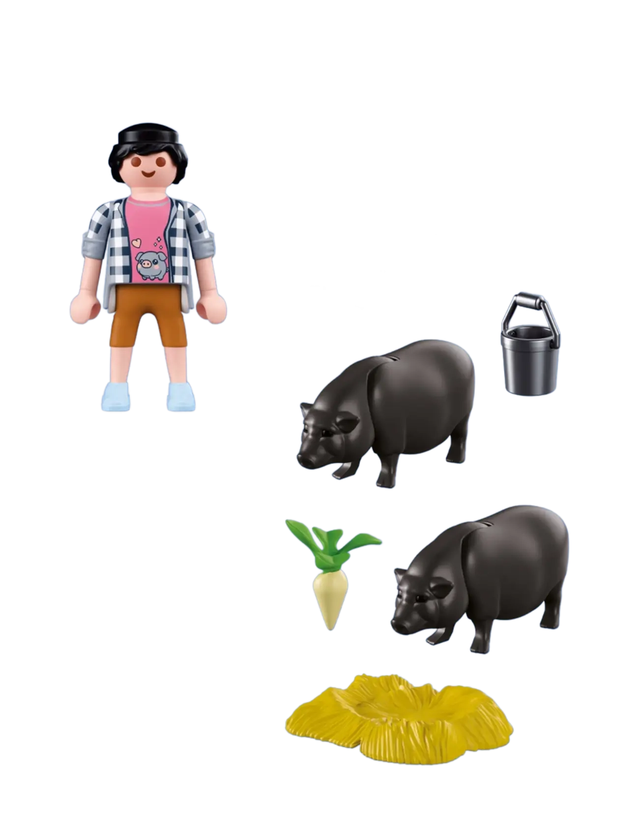 PLAYMOBIL - Farmer with Potbellied Pig - multicolored - 2