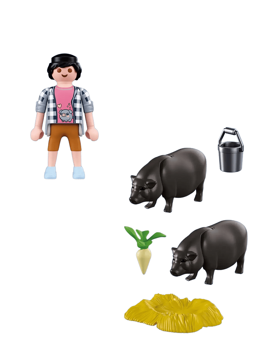 PLAYMOBIL - Farmer with Potbellied Pig - multicolored - 2