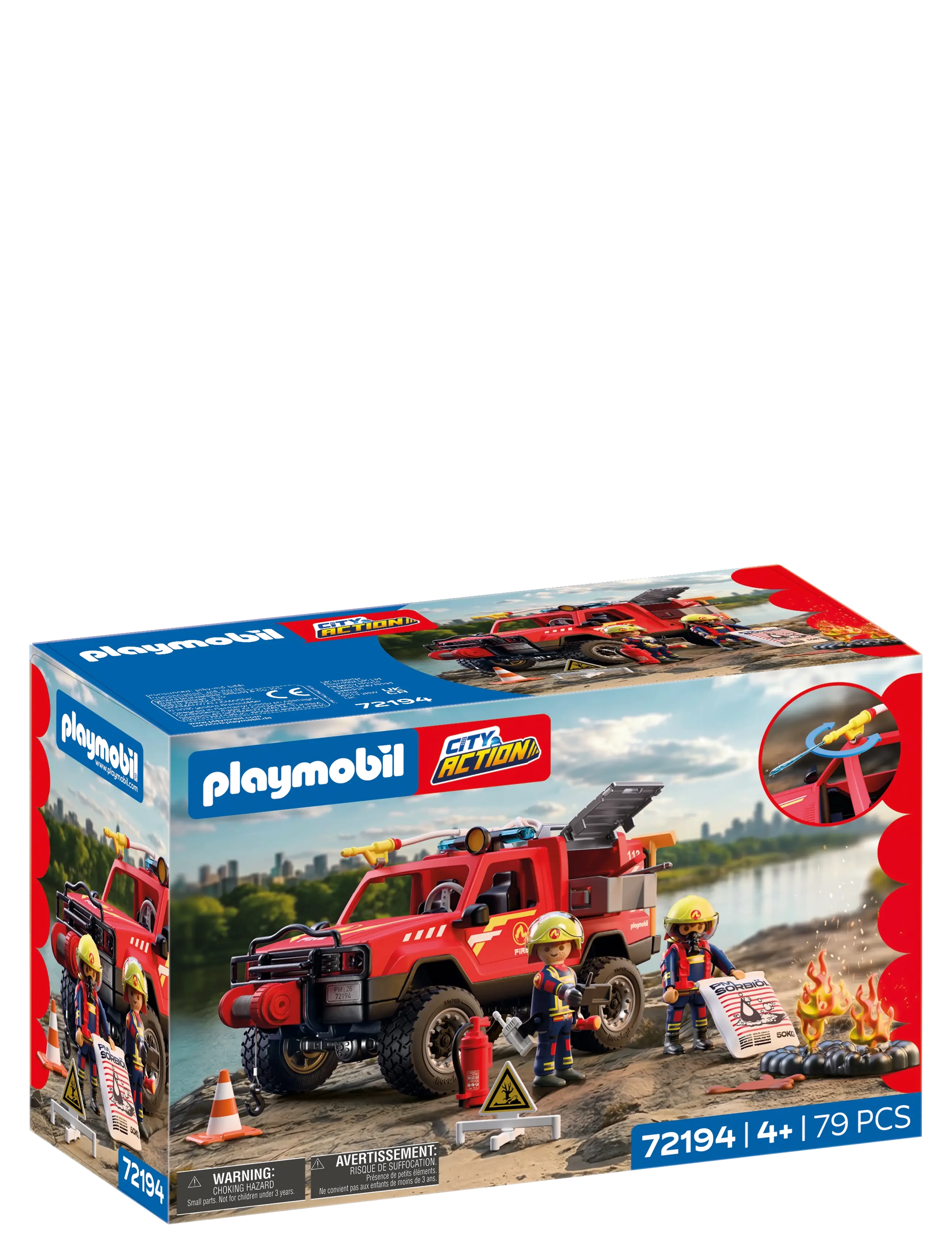 PLAYMOBIL Fire Pickup Truck - Playmobil spielzeuge - MULTICOLORED / red