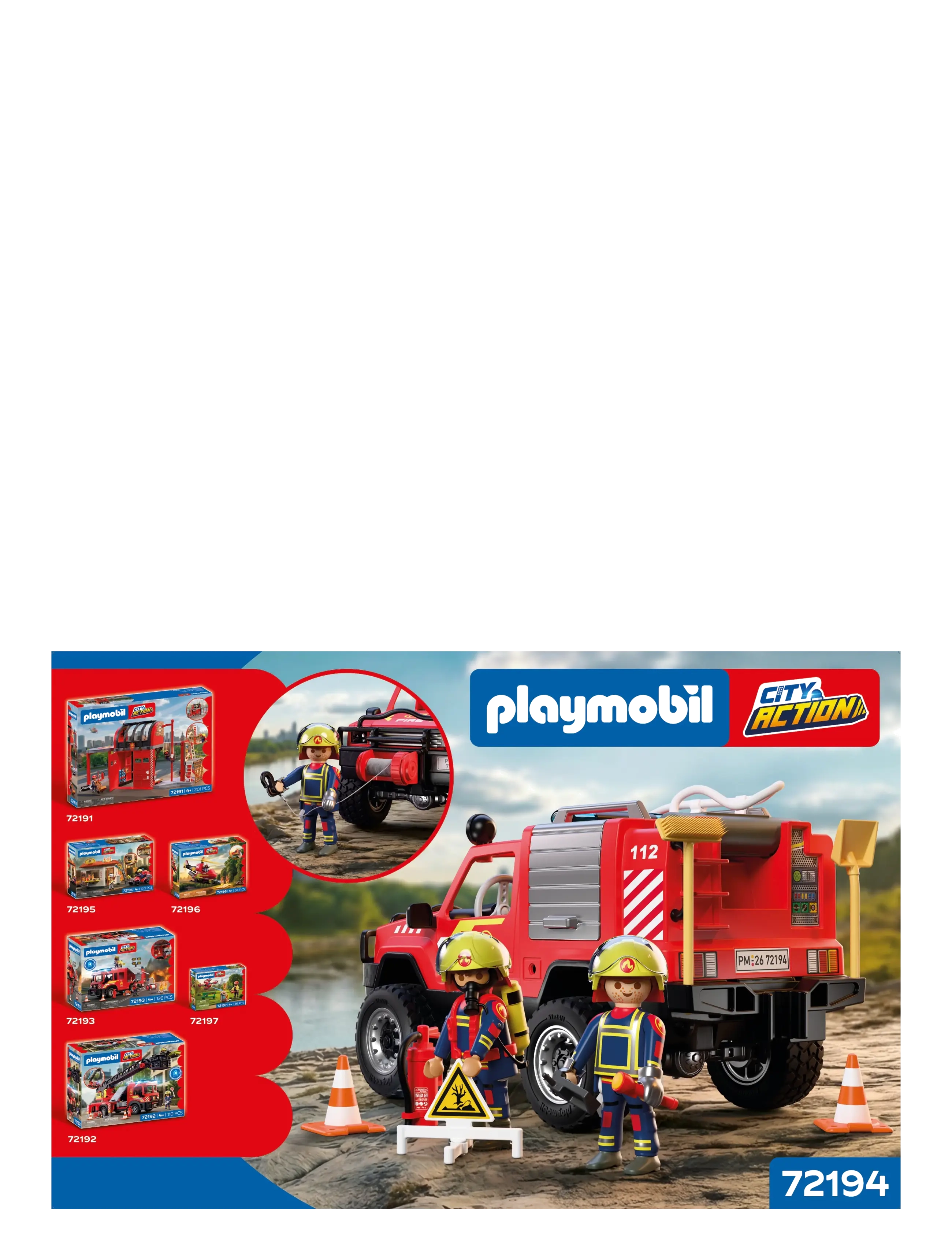 PLAYMOBIL - Fire Pickup Truck - multicolored - 4
