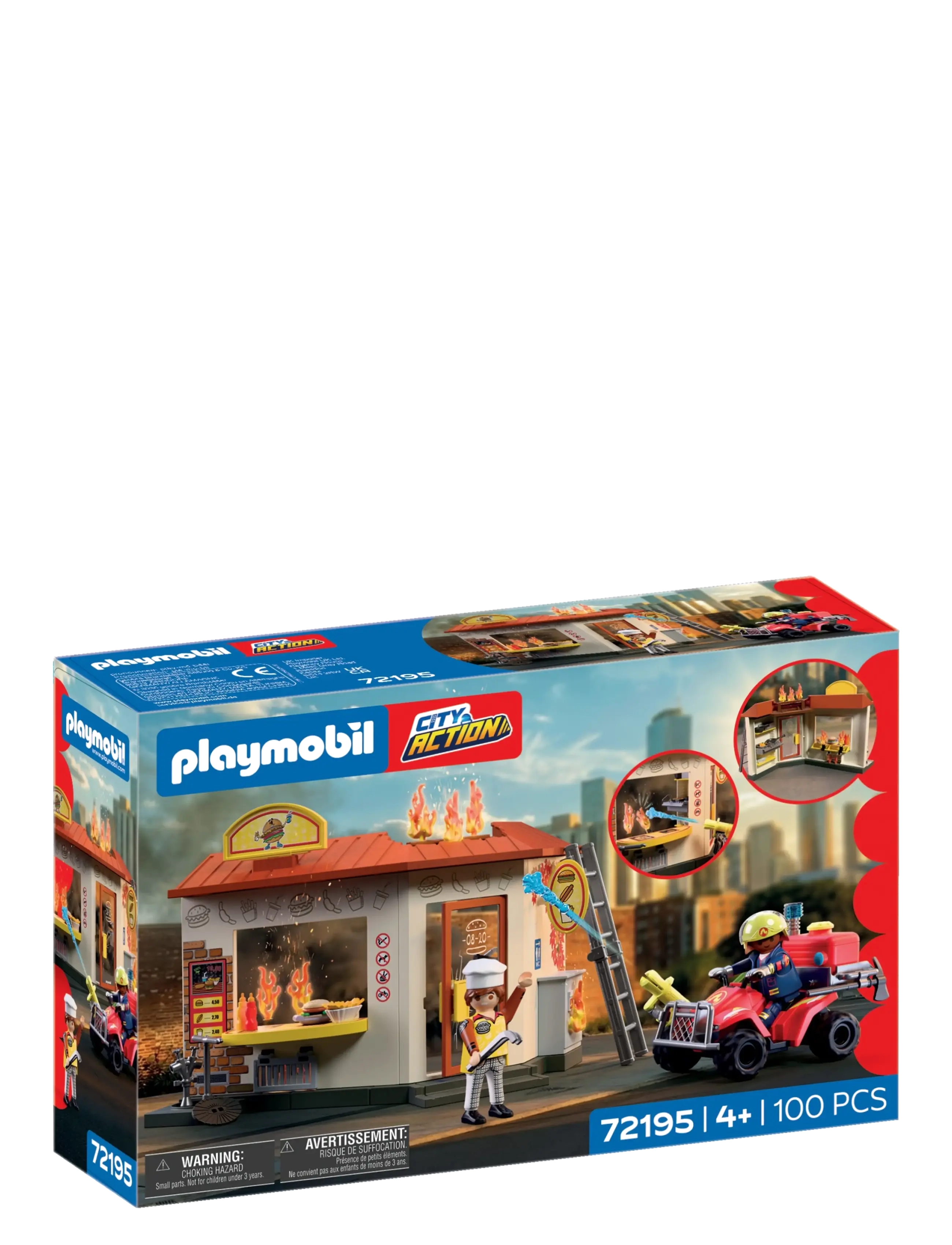 PLAYMOBIL Fire Quad with Burger Shop -  - undefined / undefined