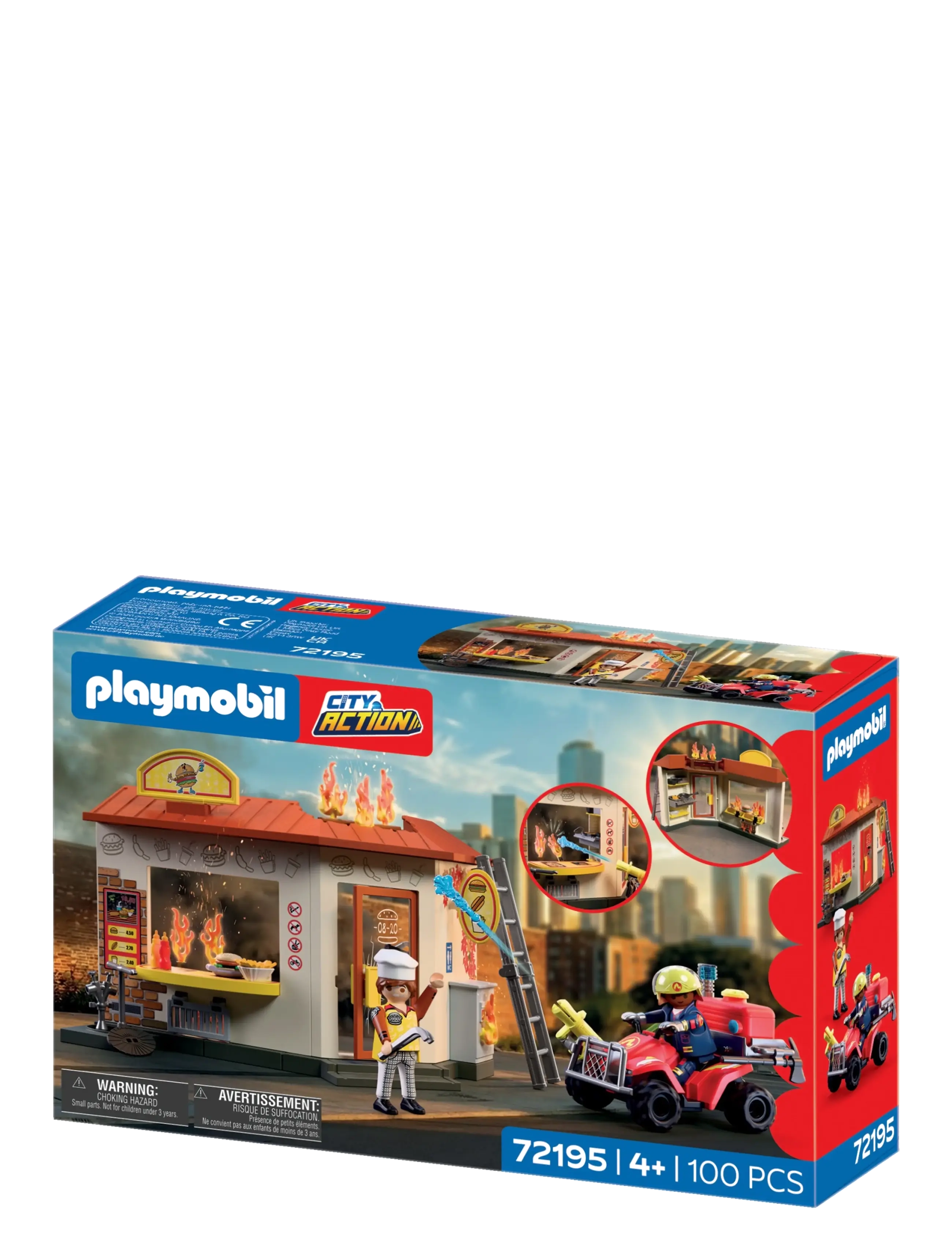 PLAYMOBIL - Fire Quad with Burger Shop - multicolored - 3