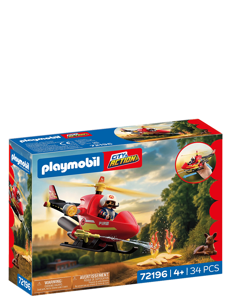 PLAYMOBIL - Firefighting Helicopter - multicolored - 1