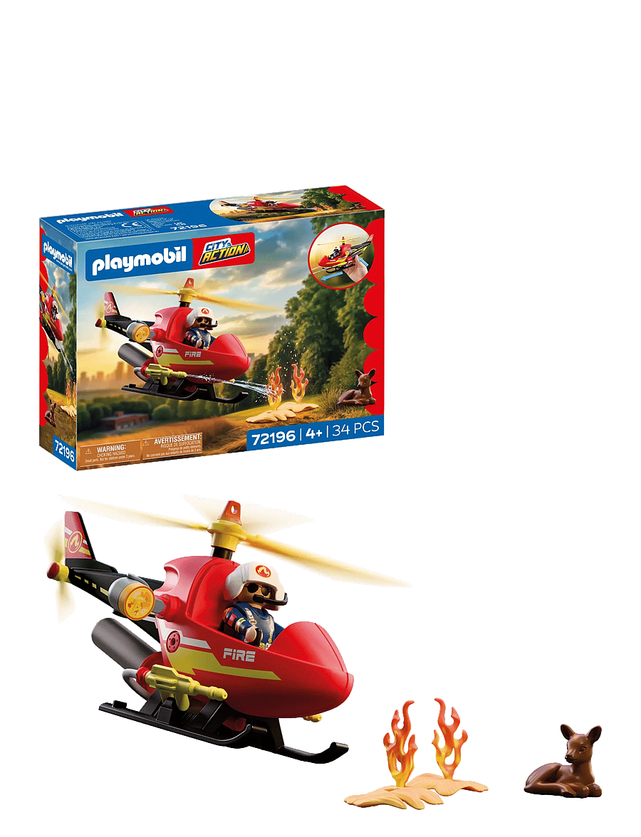 PLAYMOBIL - Firefighting Helicopter - multicolored - 2