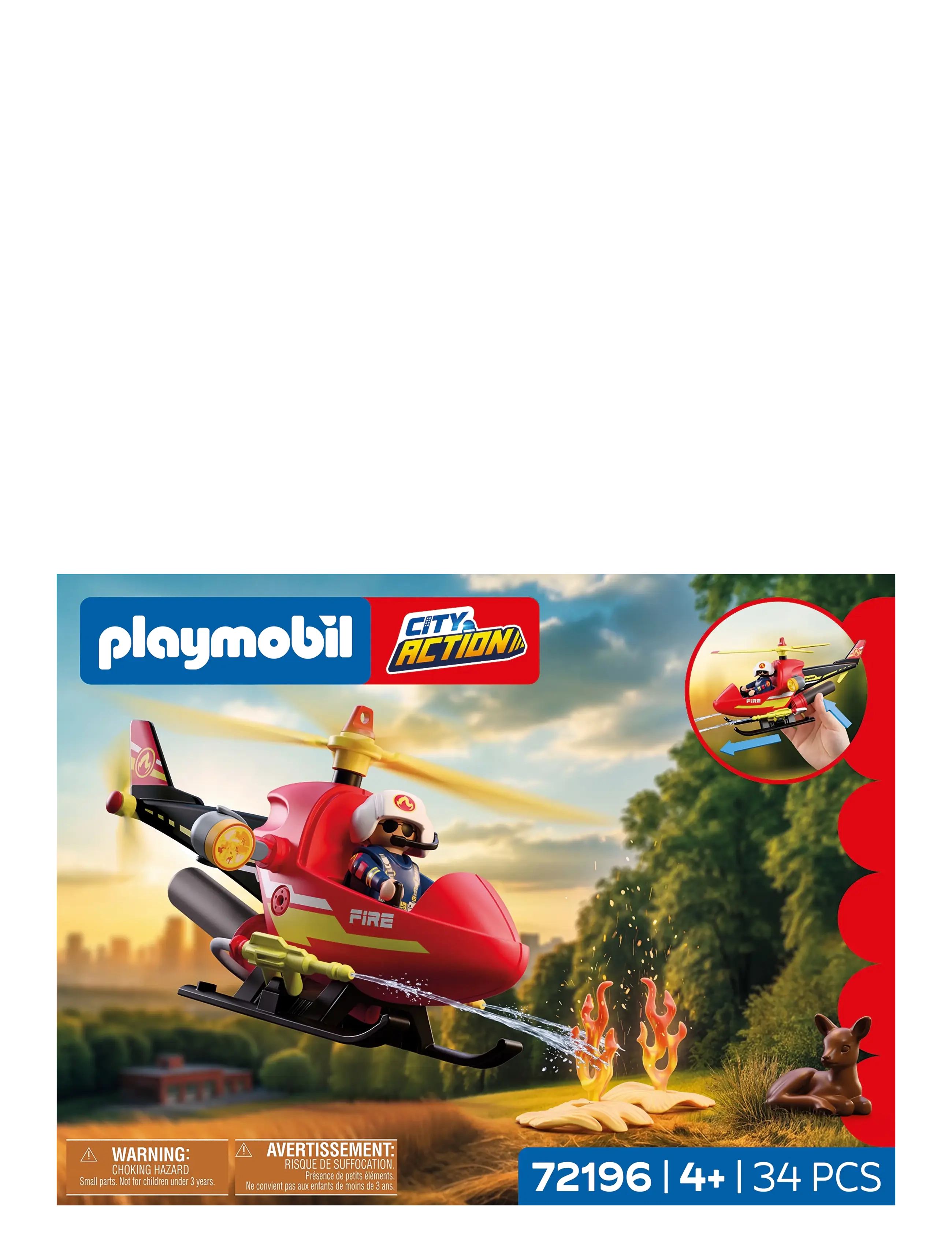 PLAYMOBIL - Firefighting Helicopter - multicolored - 3