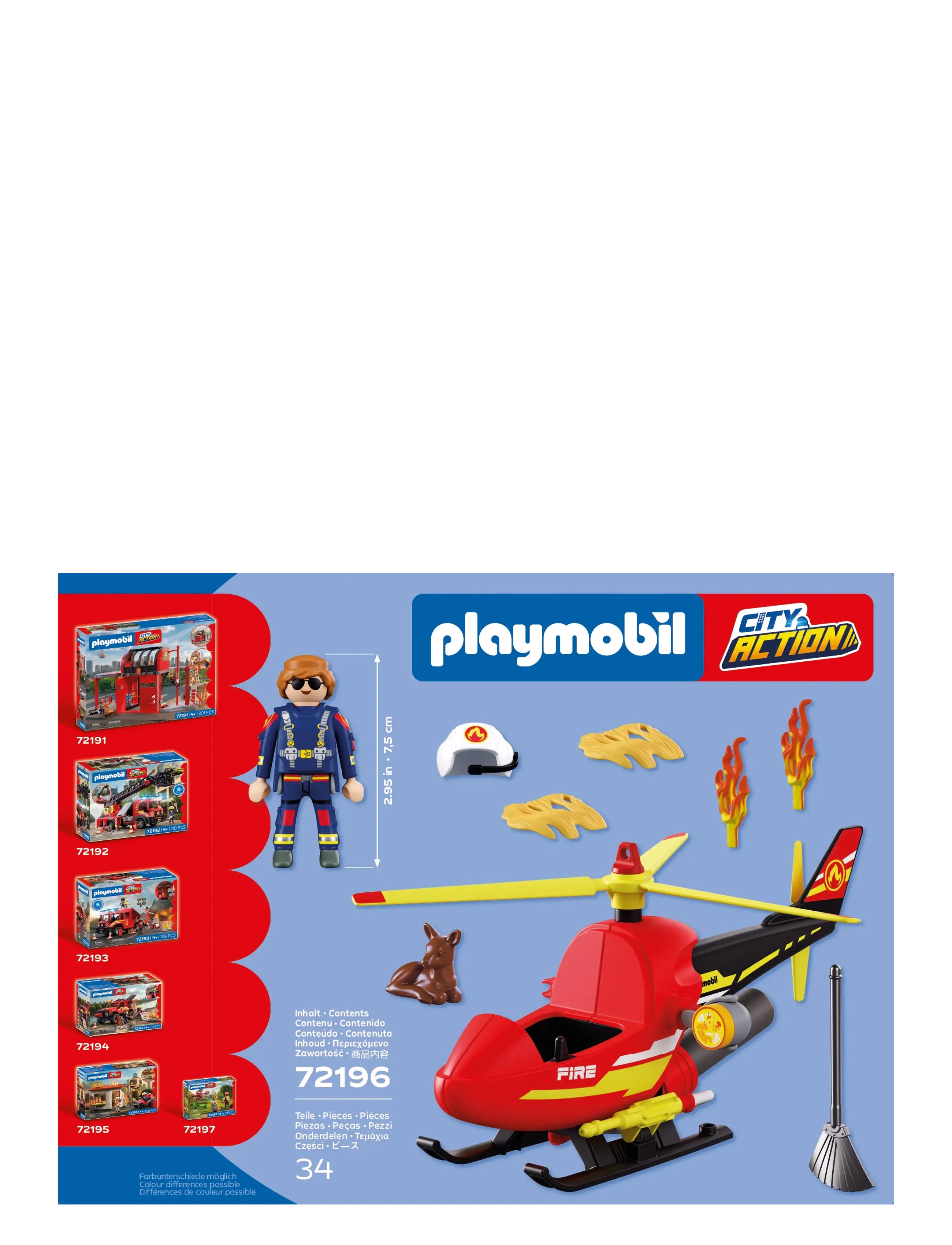 PLAYMOBIL - Firefighting Helicopter - multicolored - 4