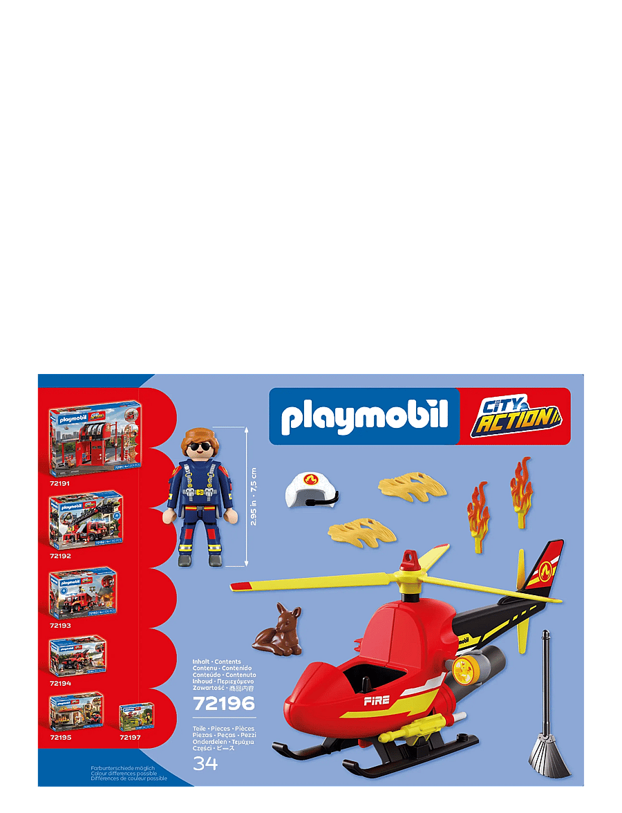 PLAYMOBIL - Firefighting Helicopter - multicolored - 4