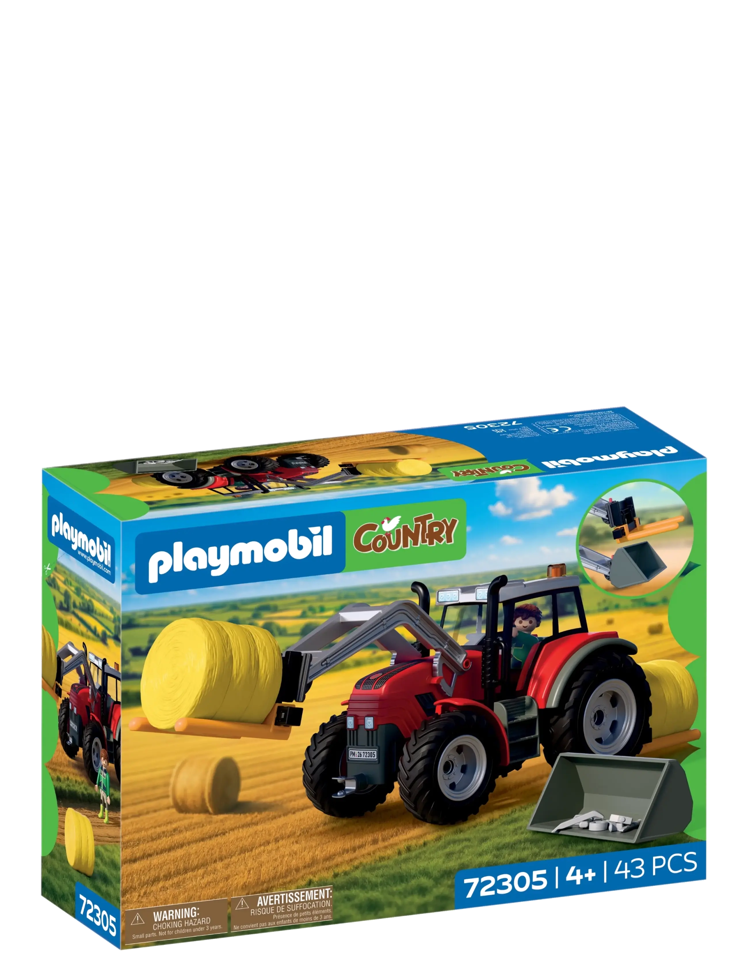PLAYMOBIL Large Tractor with Hay Bales - Zwischen 30 und 50€ - MULTICOLORED / multi