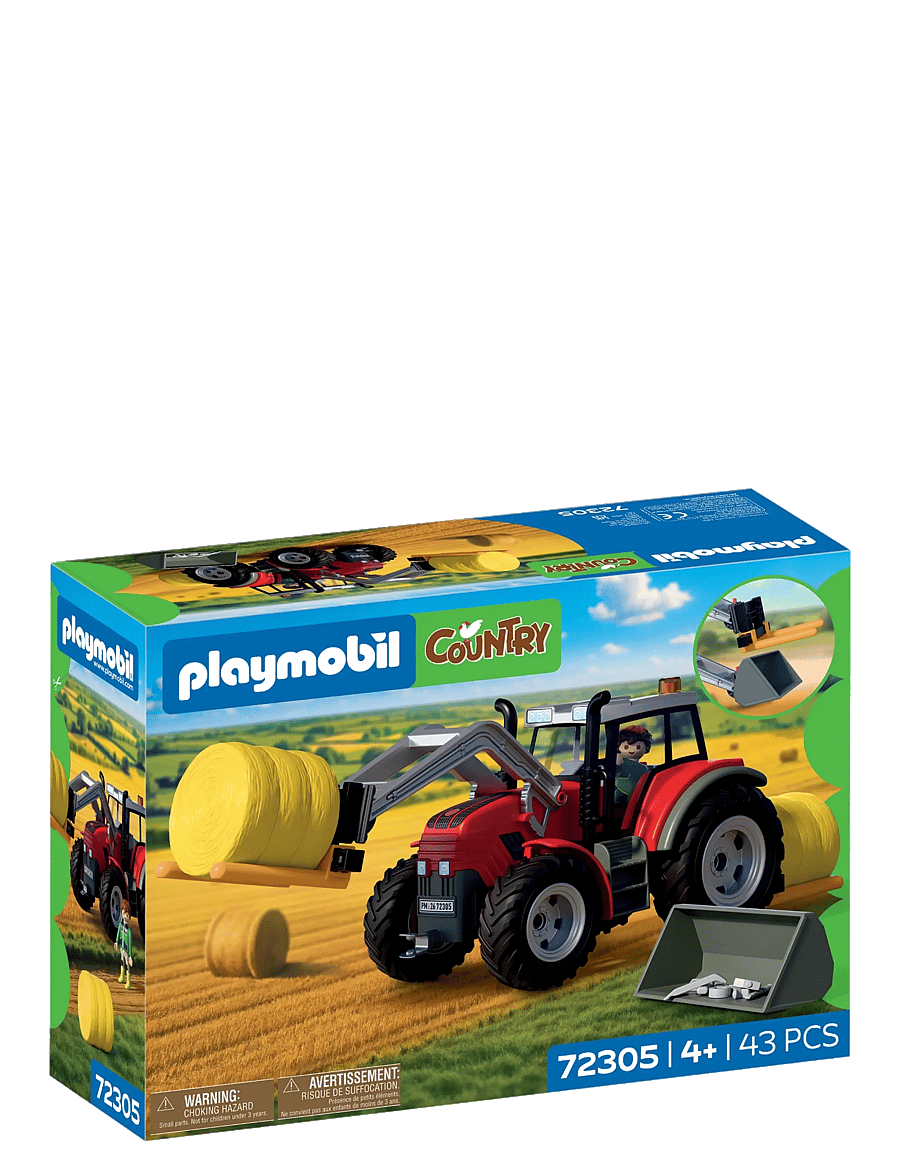 PLAYMOBIL - Large Tractor with Hay Bales - multicolored - 1