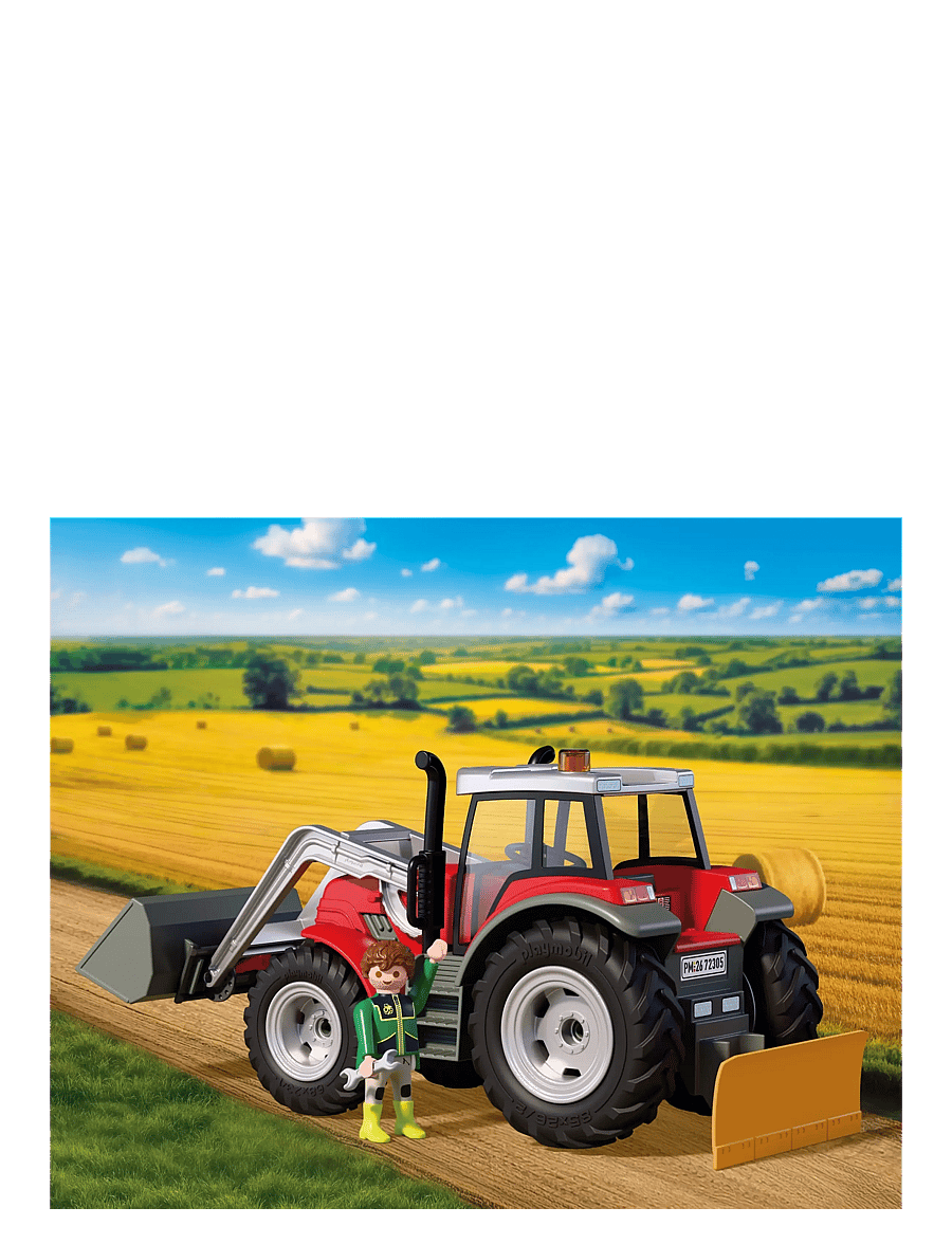 PLAYMOBIL - Large Tractor with Hay Bales - multicolored - 0