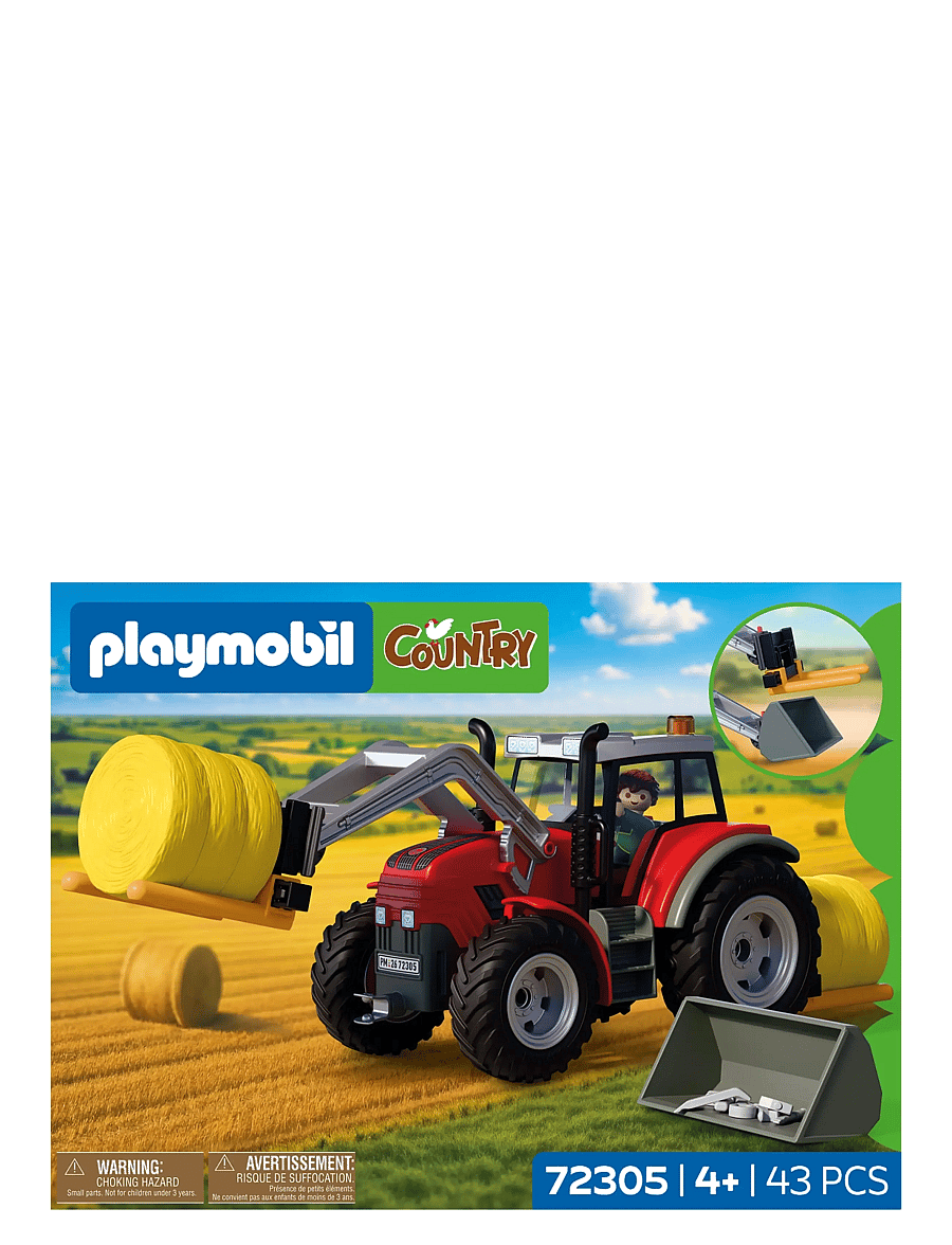 PLAYMOBIL - Large Tractor with Hay Bales - multicolored - 2