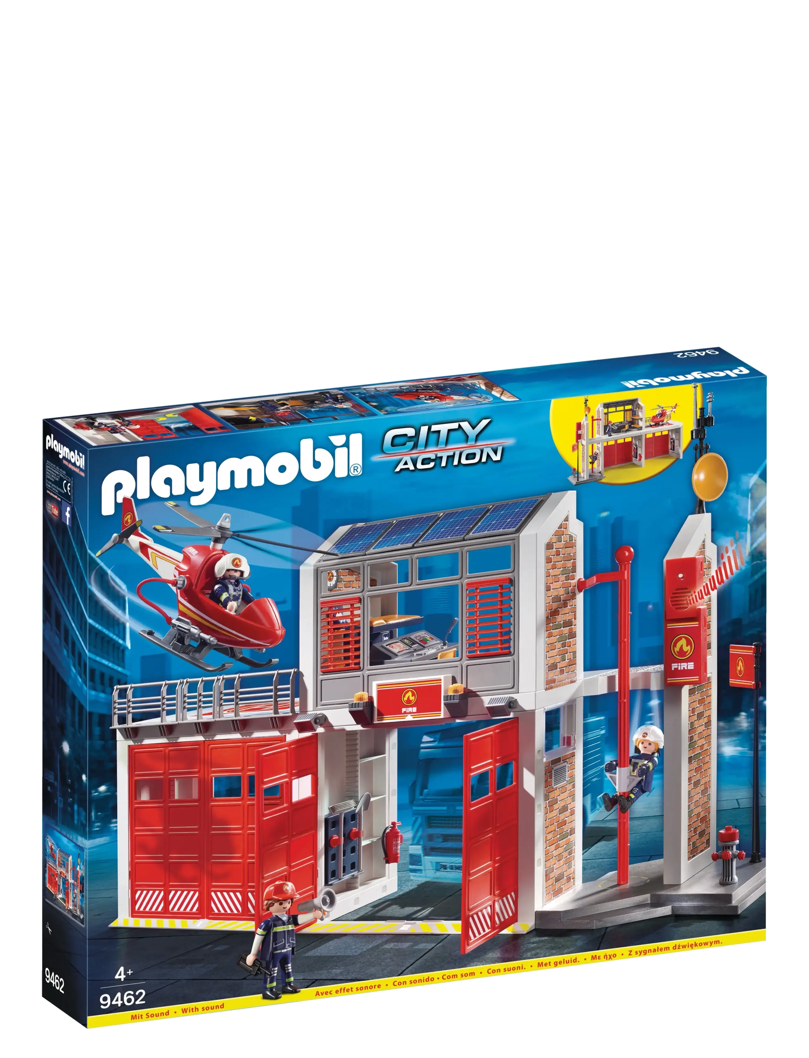 PLAYMOBIL Playmobil City Action Stor Brandstation - 9462, One Size, Red, Playmobil Legetøj > Playmobil City Action, Børn