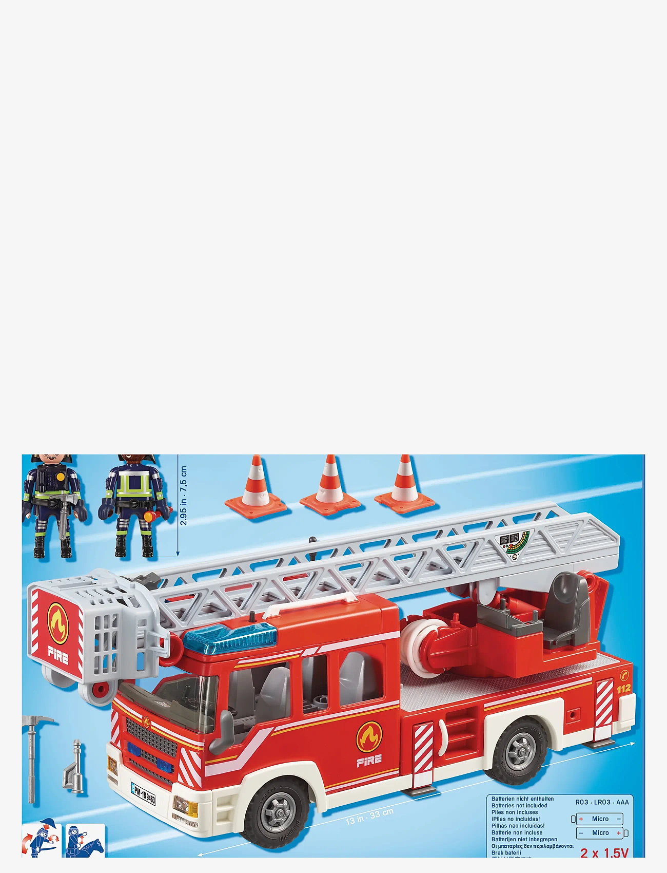 PLAYMOBIL - PLAYMOBIL City Action Fire Ladder Unit - 9463 - playmobil city action - multicolored - 2