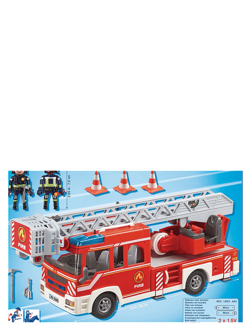 PLAYMOBIL - PLAYMOBIL City Action Fire Ladder Unit - 9463 - playmobil city action - multicolored - 2