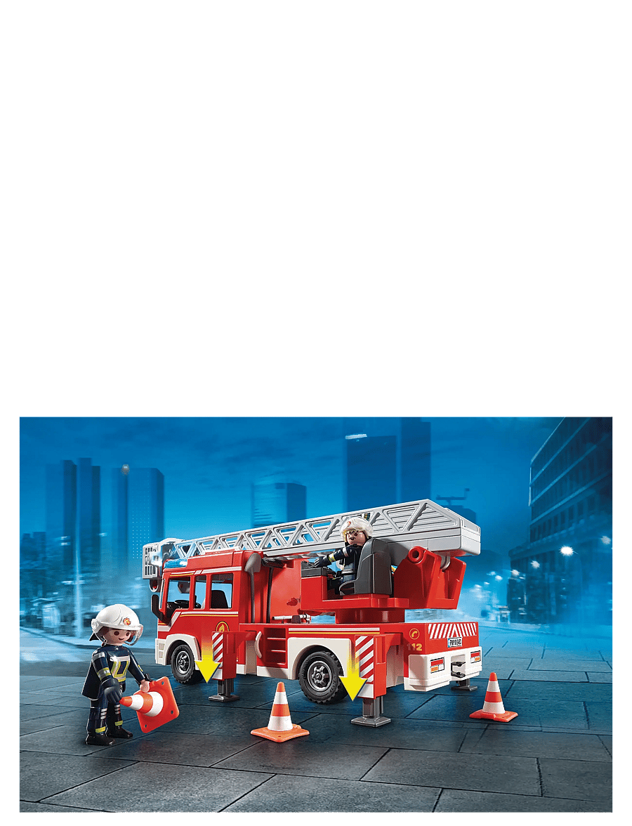 PLAYMOBIL - Fire Ladder Unit - playmobil city action - multicolored - 3