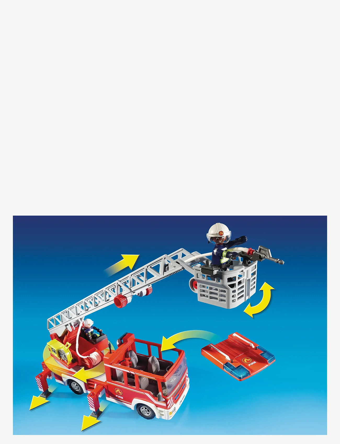 PLAYMOBIL - PLAYMOBIL City Action Fire Ladder Unit - 9463 - playmobil city action - multicolored - 4