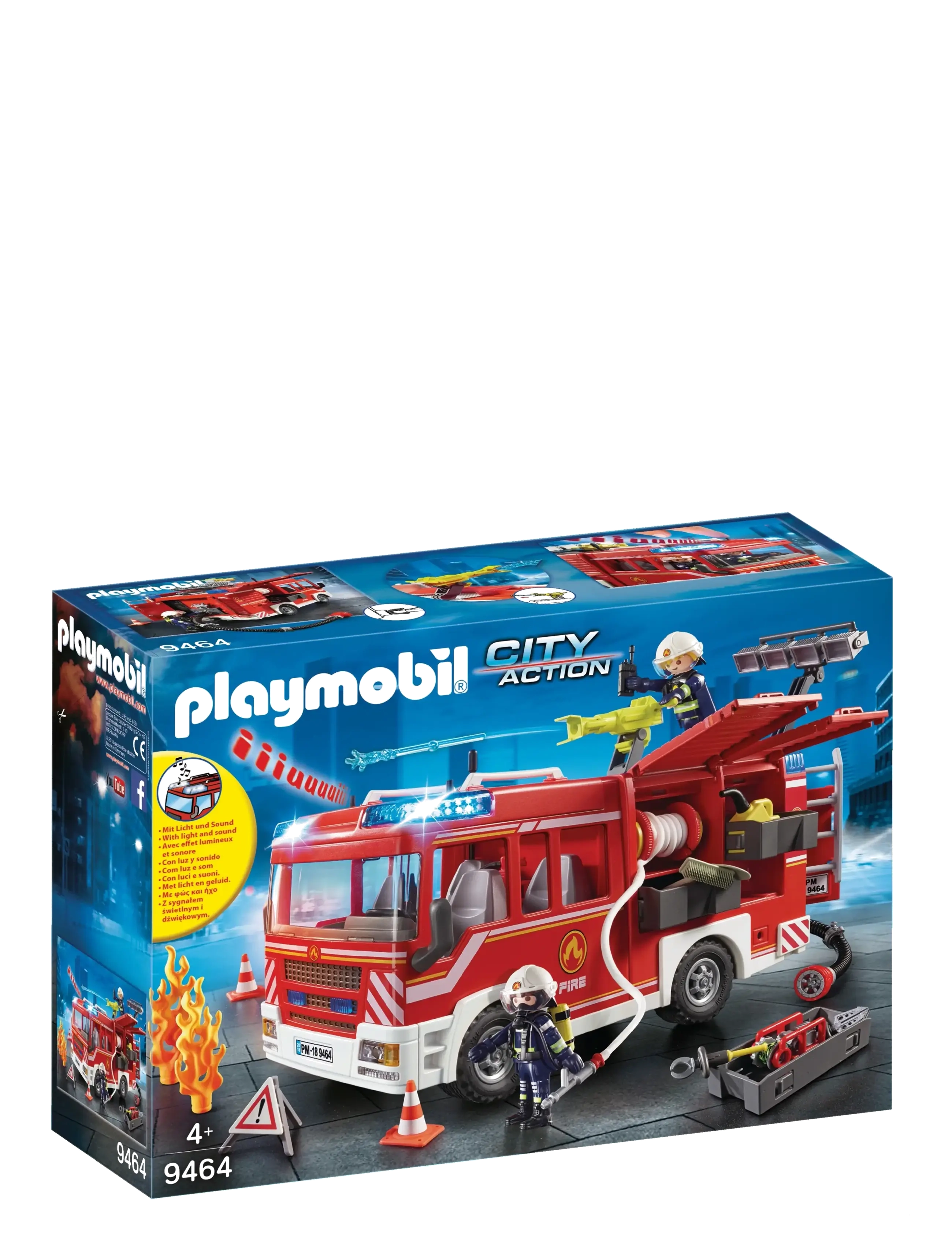 PLAYMOBIL PLAYMOBIL City Action Brandbil - 9464 - Playmobil leksaker - MULTICOLORED / red