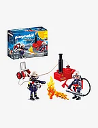 PLAYMOBIL City Action Firefighters with Water Pump - 9468 - MULTICOLORED