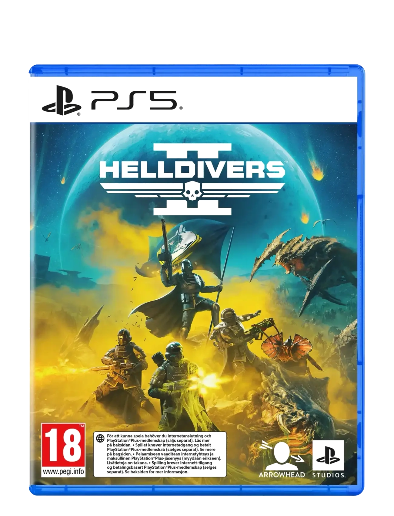 PlayStation Ps5 Helldivers Ii, Spil, Blå, Str: ONE SIZE