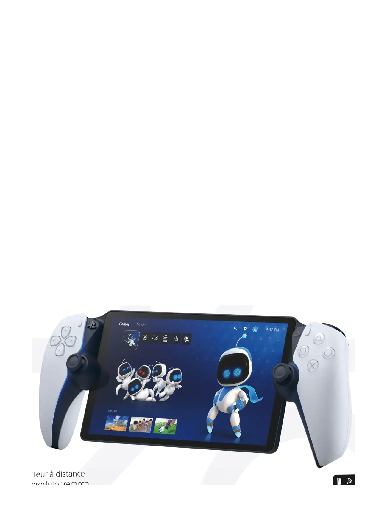PlayStation Portal, Børn, Controllers, Hvid, Str: ONE SIZE