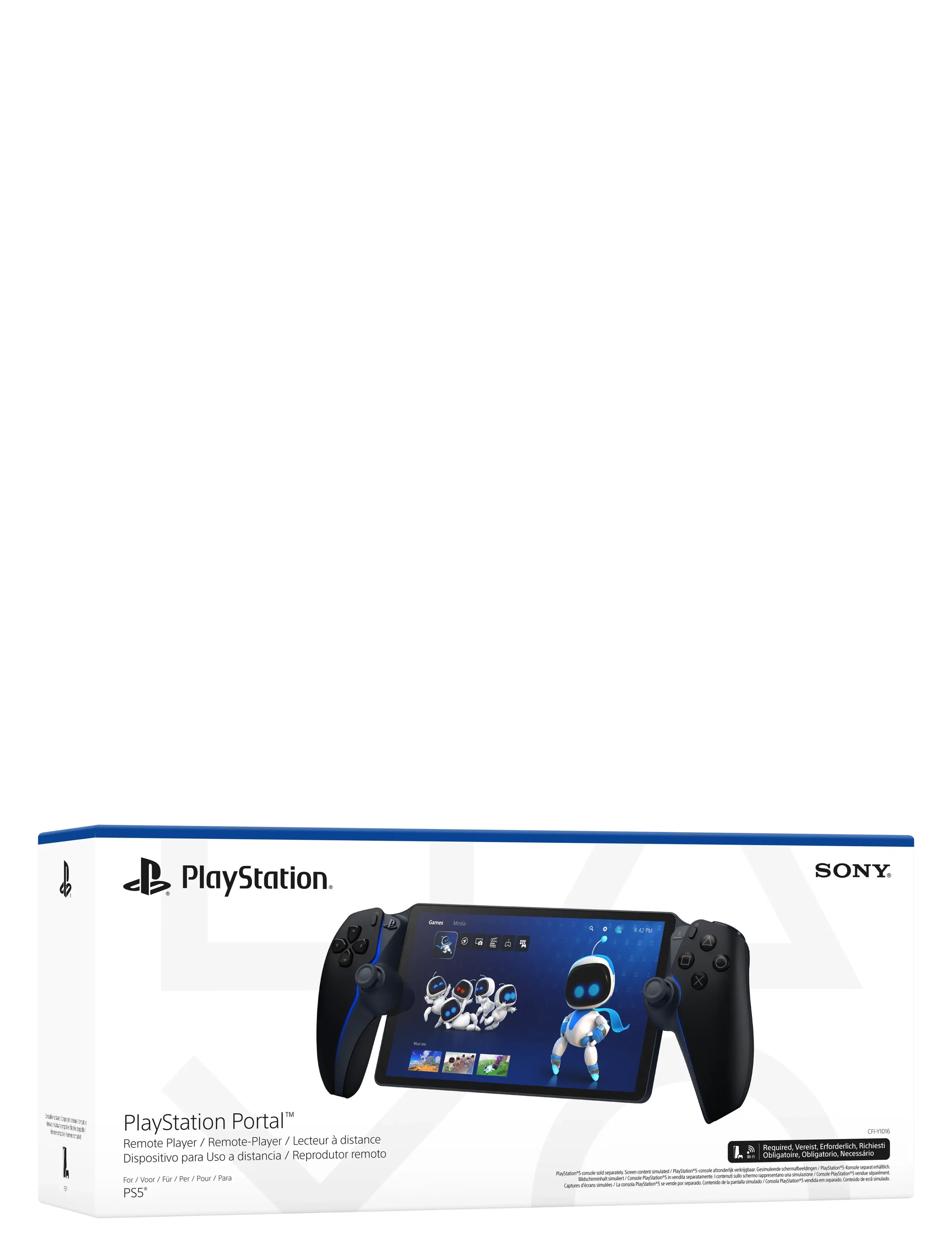 PlayStation Portal Midnight Black, Børn, Controllers, Sort, Str: ONE SIZE