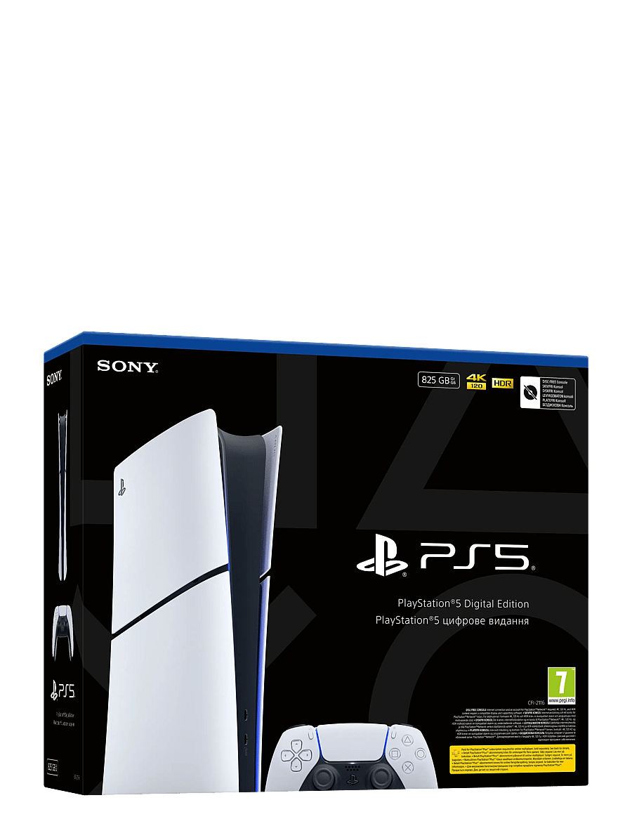 PlayStation - PlayStation®5 Digital E-chassis 825Gb - konsoler - white - 1
