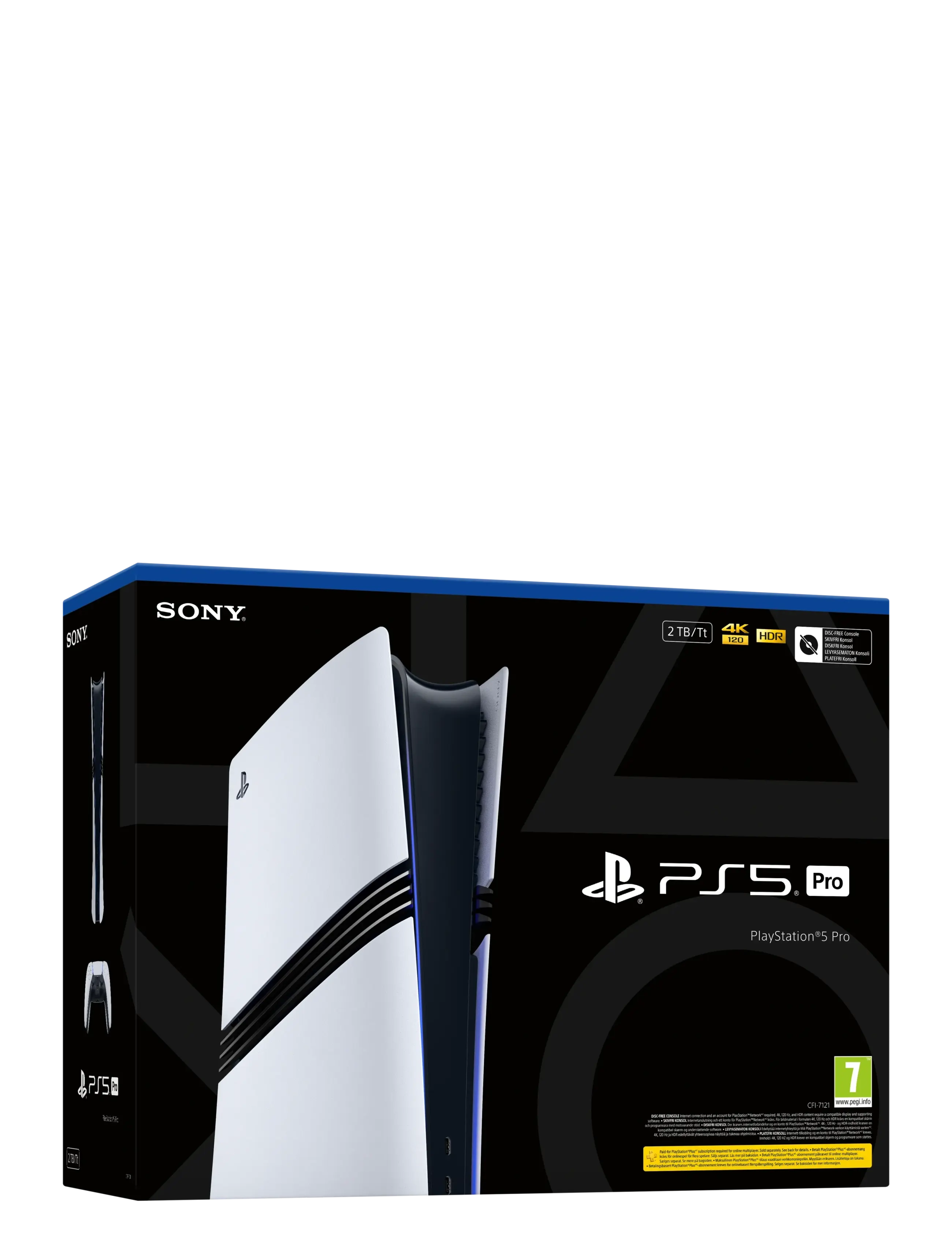 PlayStation Playstation 5 Pro 2Tb, One Size, White, Gaming > Consoles, Børn