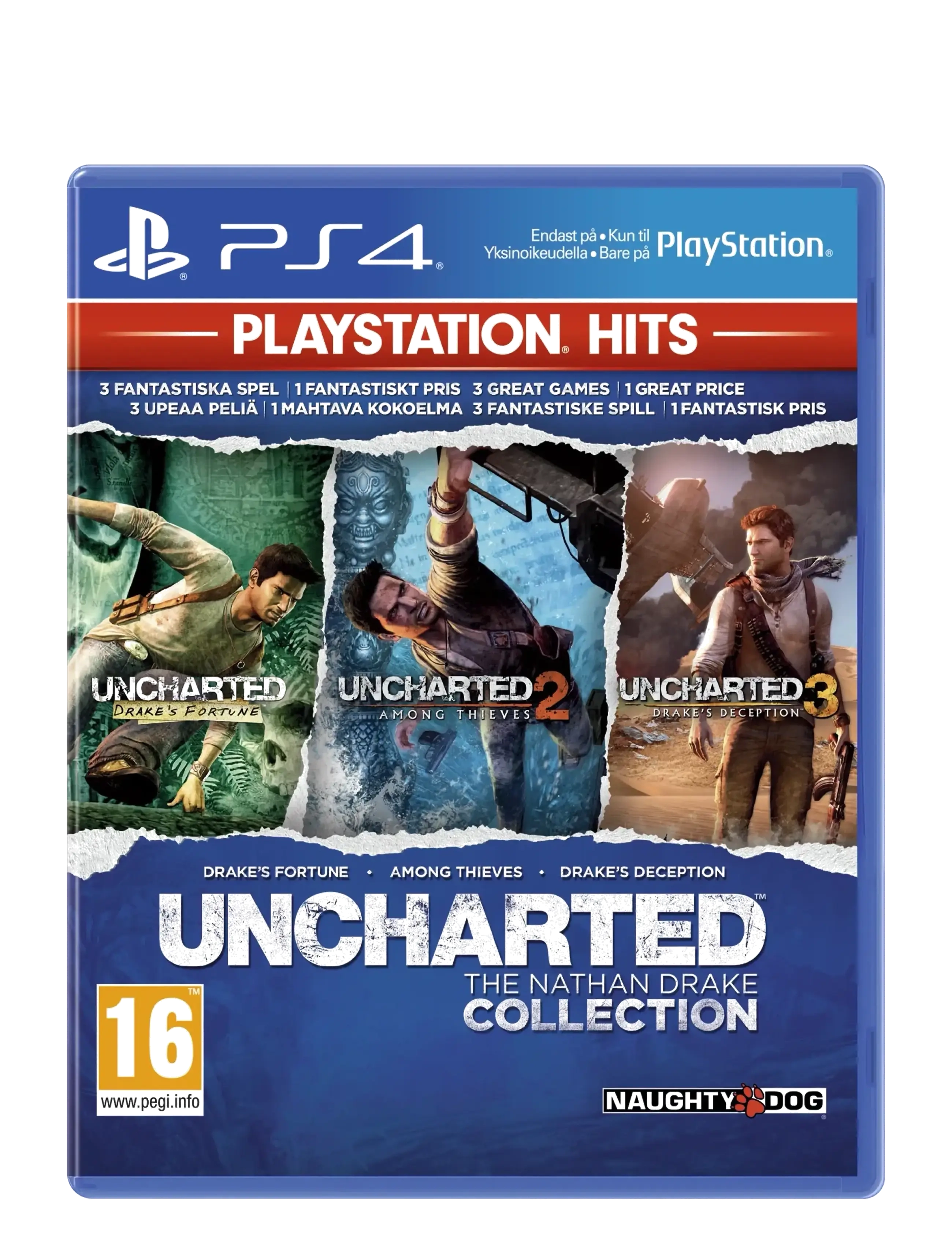 PlayStation PS4 Uncharted Collection HITS - Mängimine - MULTI / blue