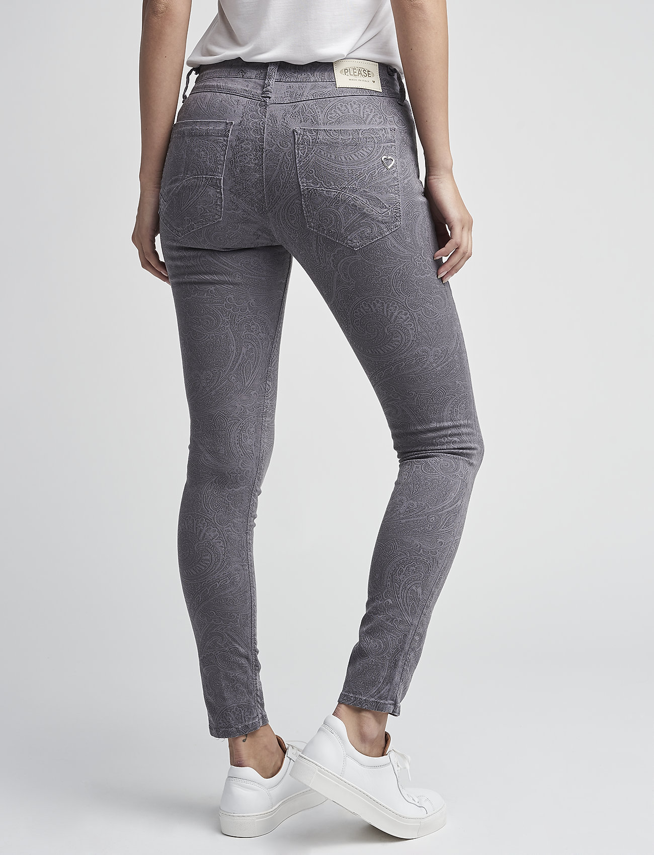 Please Jeans - Catwoman Grey Paisley - slim jeans - grey - 3