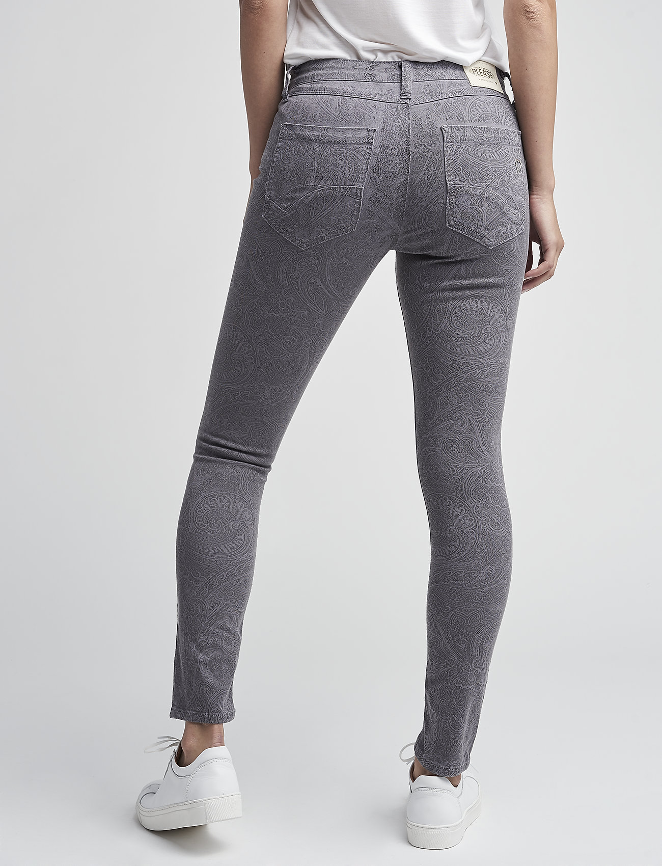 Please Jeans - Catwoman Grey Paisley - slim jeans - grey - 4