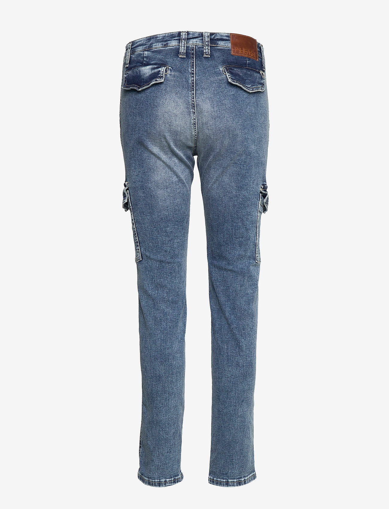 Please Jeans Cargo Denim London Studs (Light Blu Denim), 566.58 kr | Stort udvalg designer mærker | Booztlet.com
