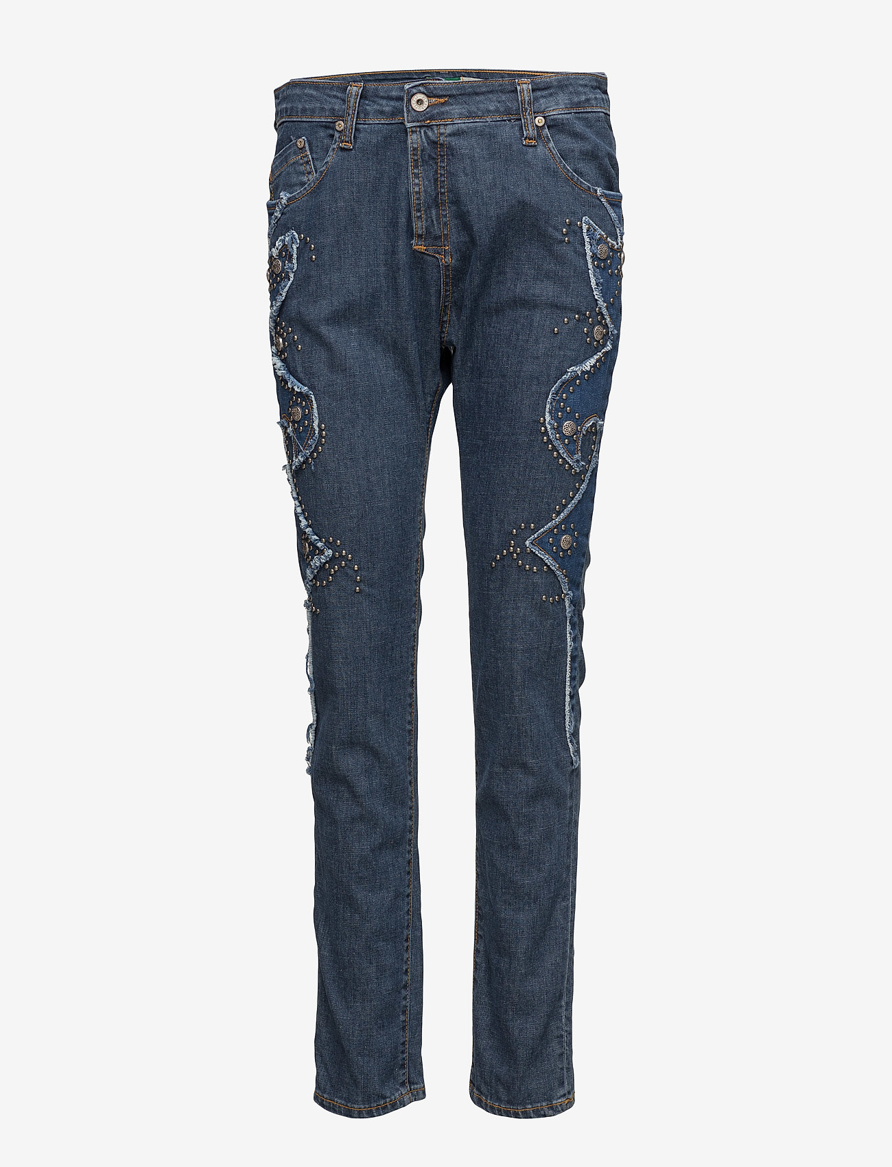 Please Jeans - Fine Western - tiesaus kirpimo džinsai - blue - 0